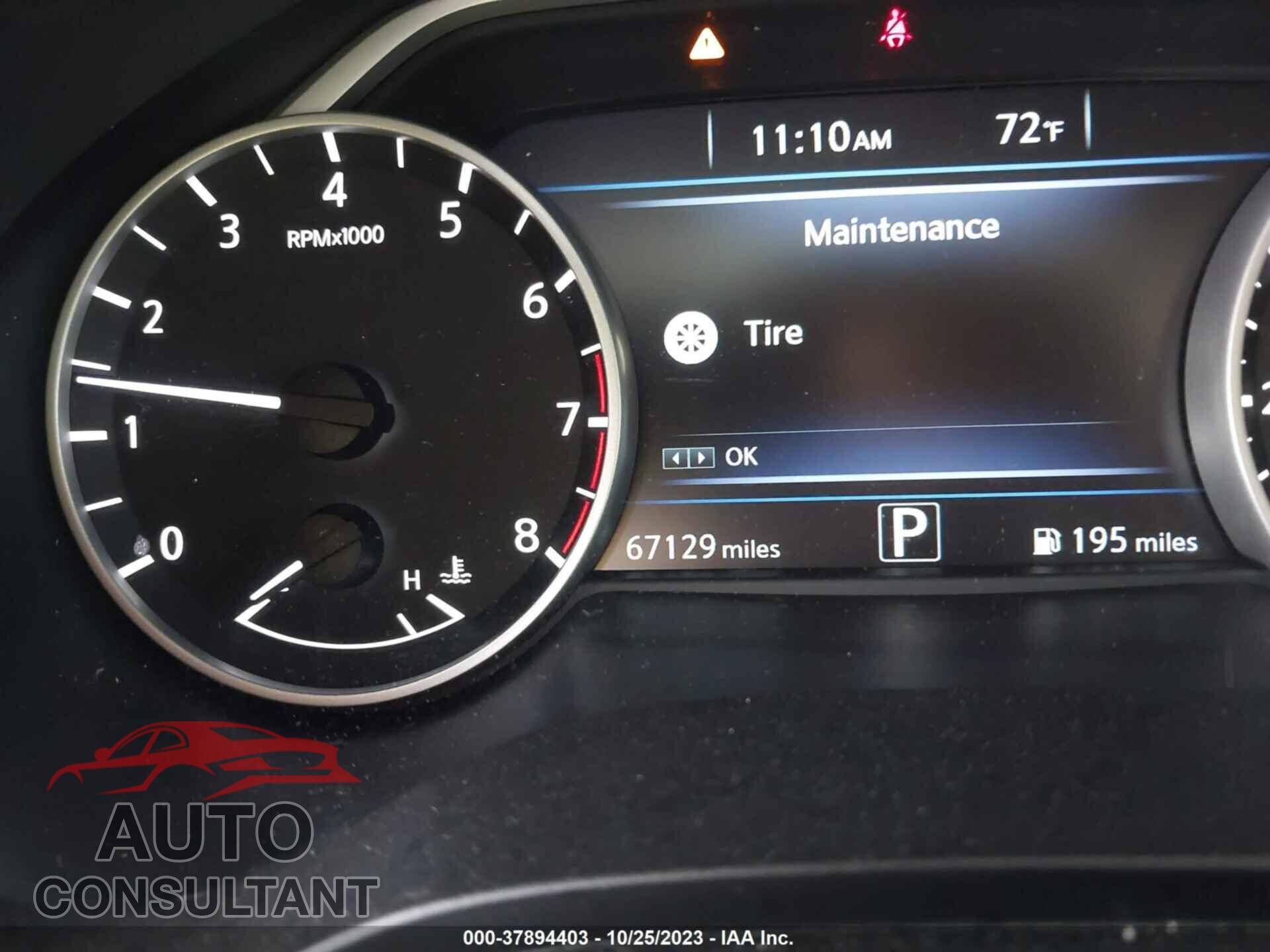 NISSAN MAXIMA 2018 - 1N4AA6APXJC401531