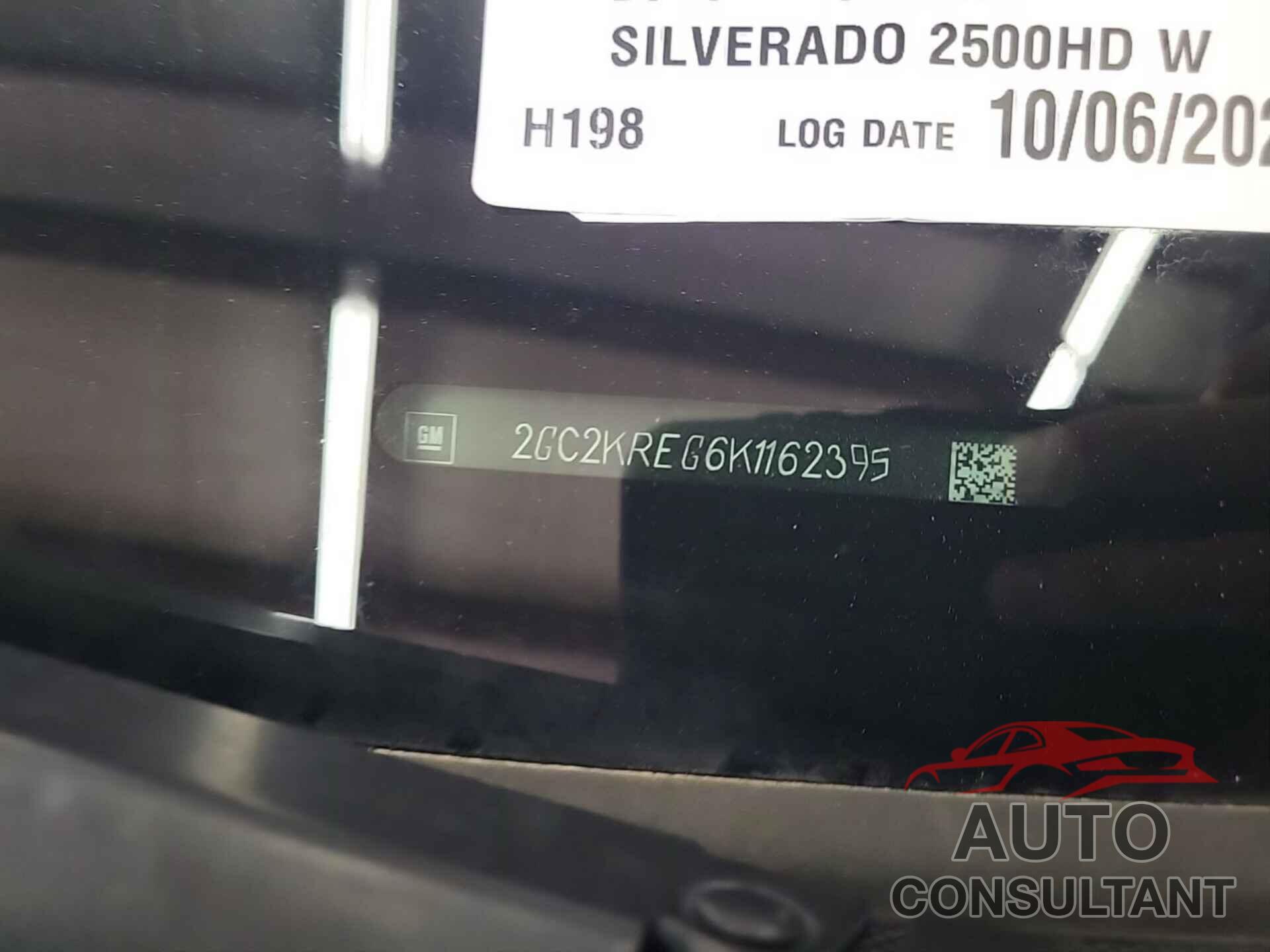 CHEVROLET SILVERADO 2500HD 2019 - 2GC2KREG6K1162395