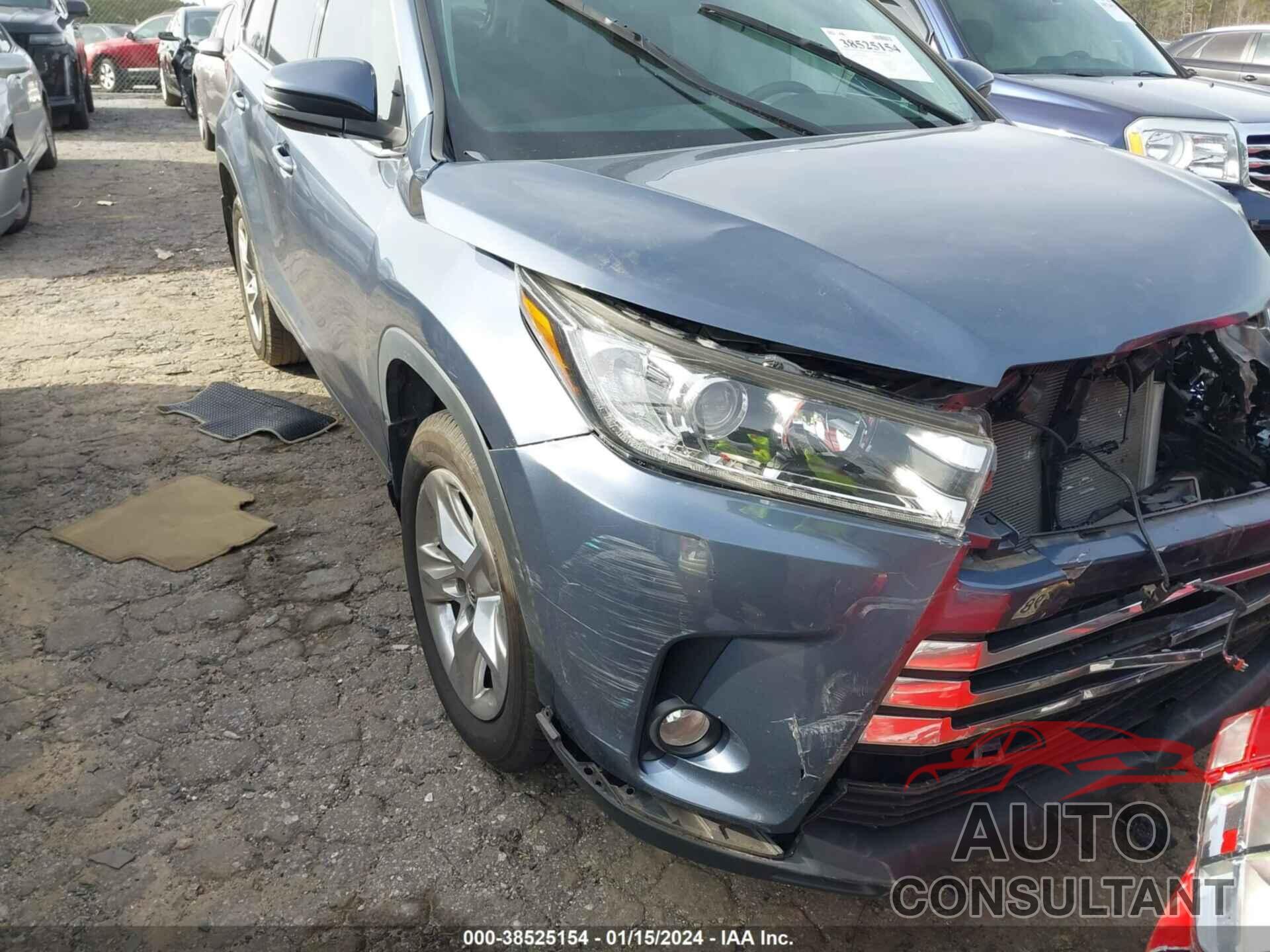 TOYOTA HIGHLANDER 2018 - 5TDYZRFH4JS284497