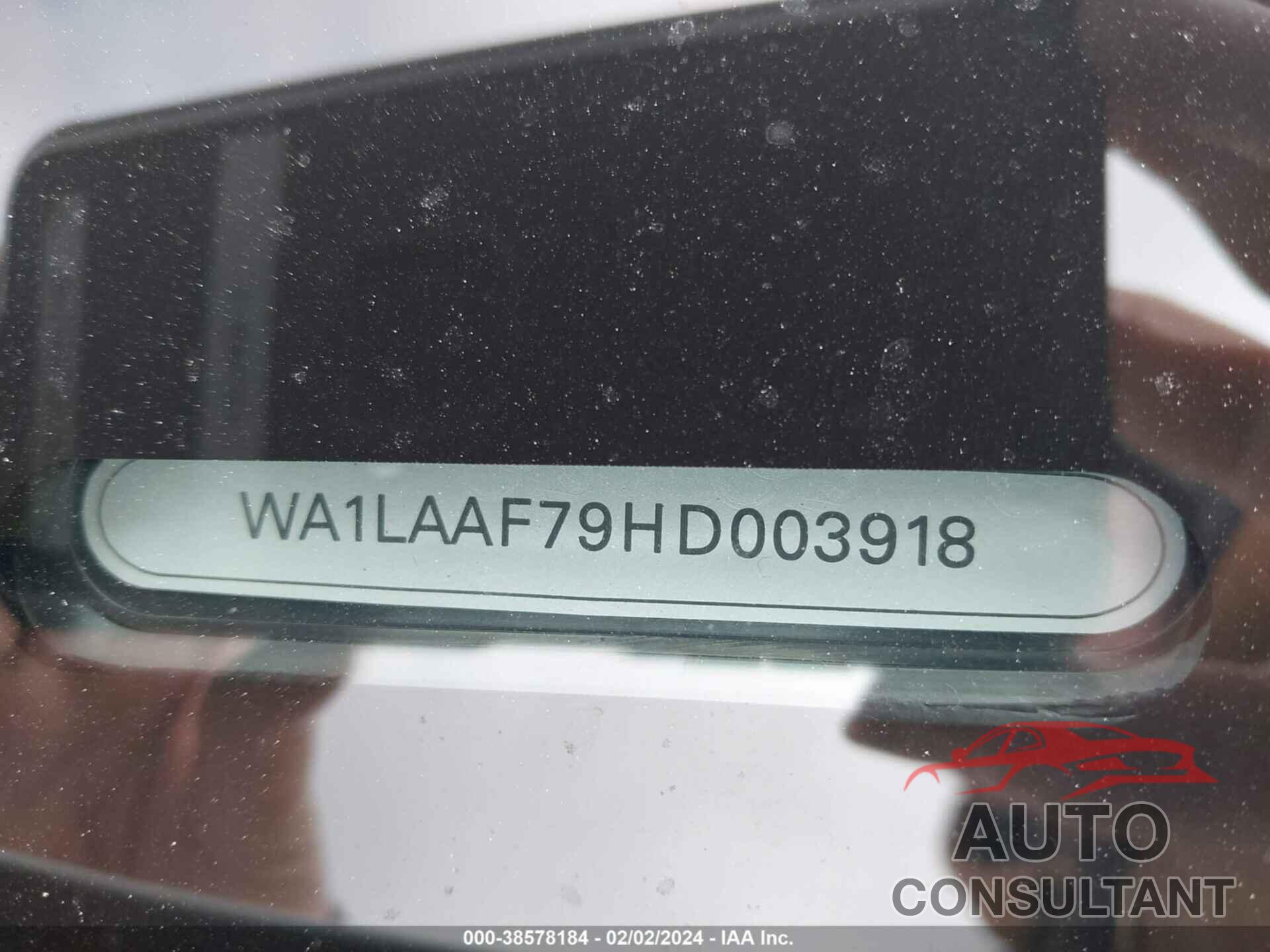 AUDI Q7 2017 - WA1LAAF79HD003918