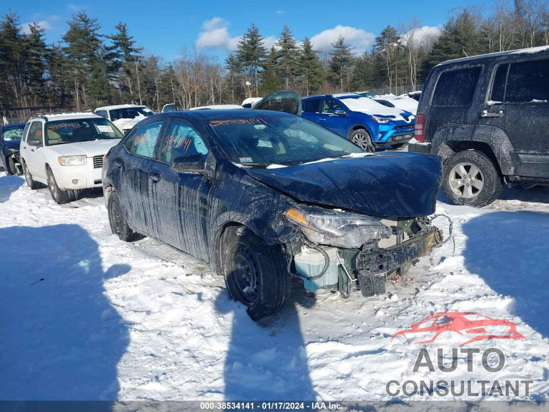 TOYOTA COROLLA 2017 - 2T1BURHE4HC888965
