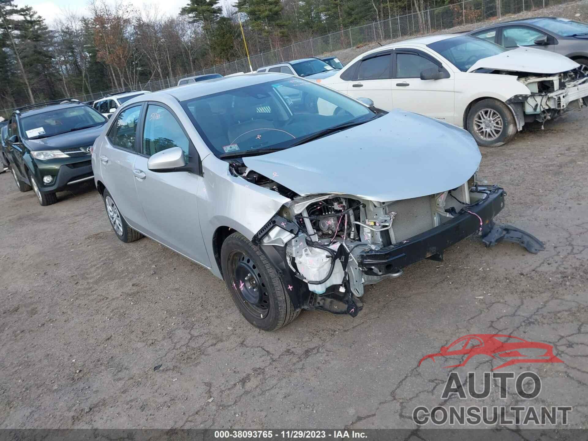 TOYOTA COROLLA 2019 - 2T1BURHE9KC247043