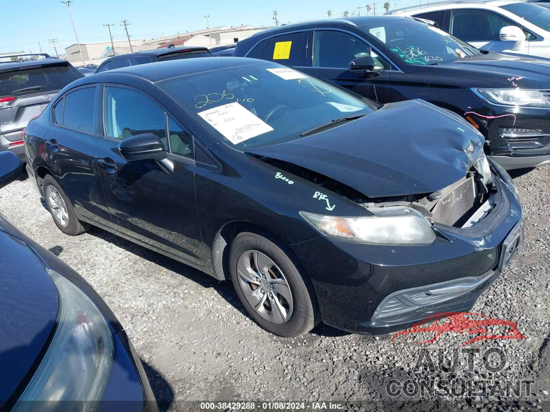 HONDA CIVIC 2015 - 19XFB2F53FE225435