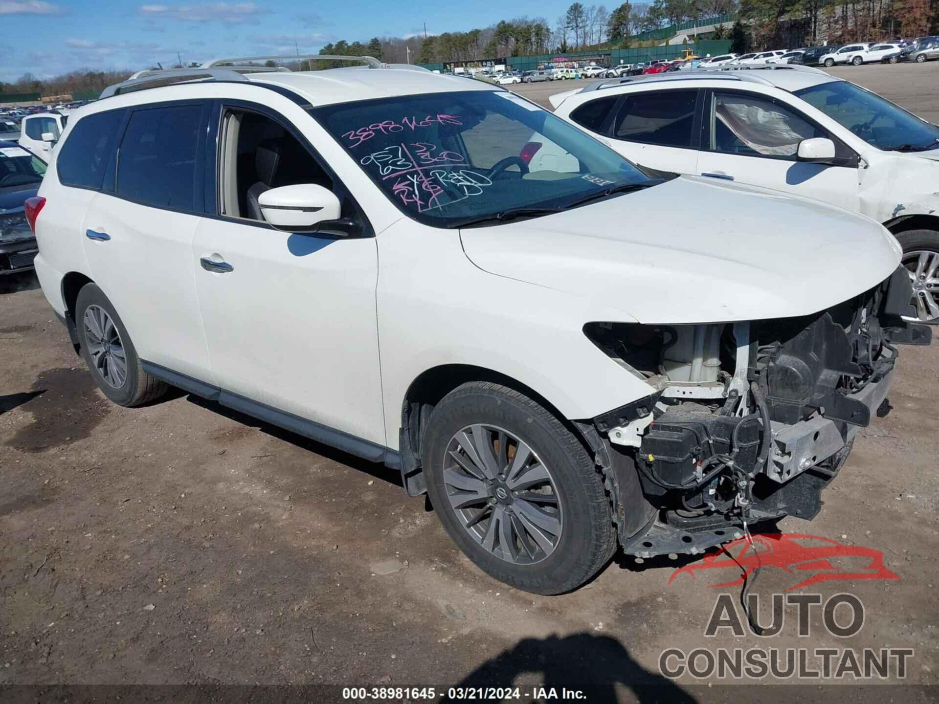 NISSAN PATHFINDER 2017 - 5N1DR2MMXHC633031