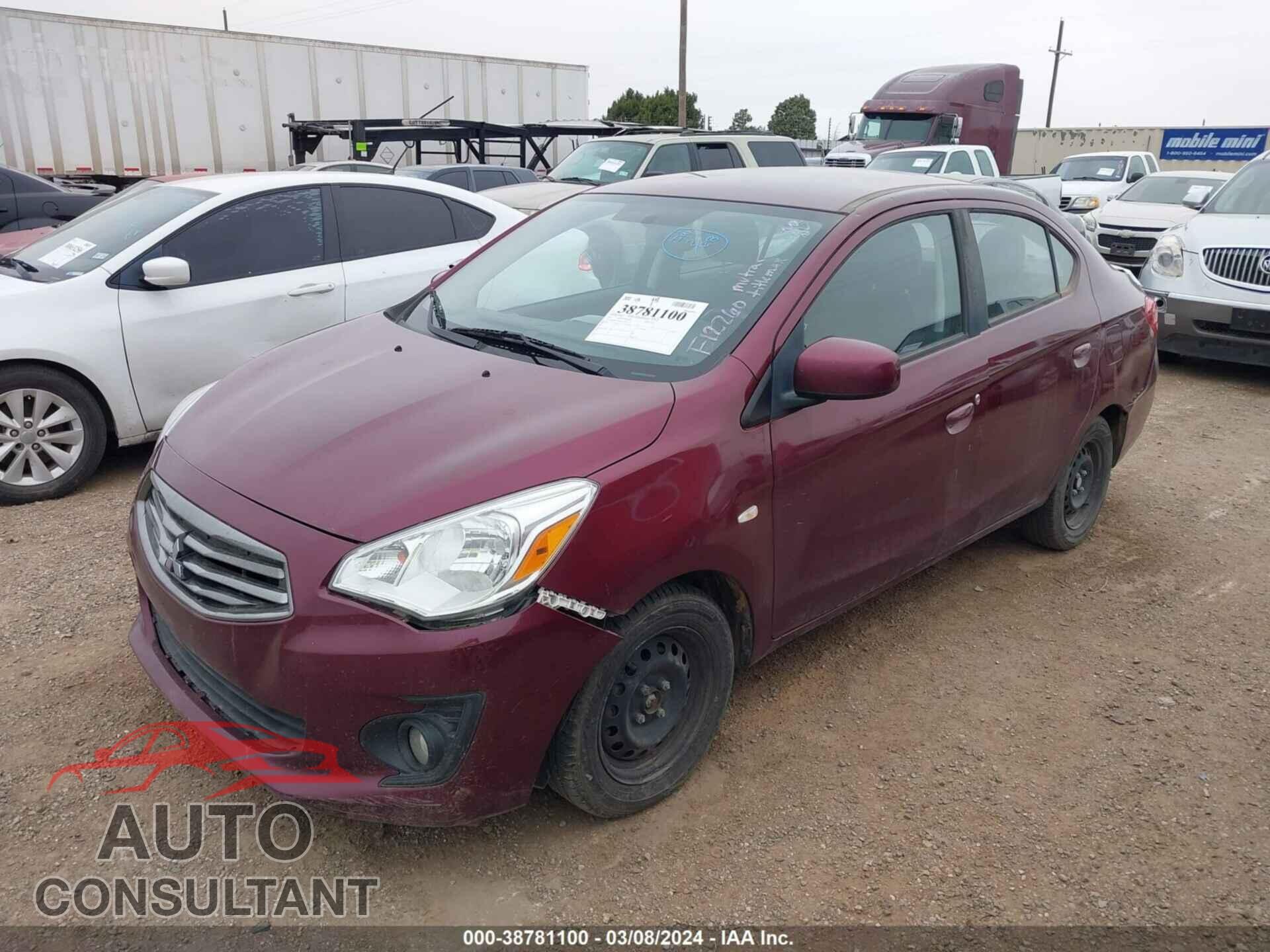 MITSUBISHI MIRAGE 2017 - ML32F3FJ4HHF12260