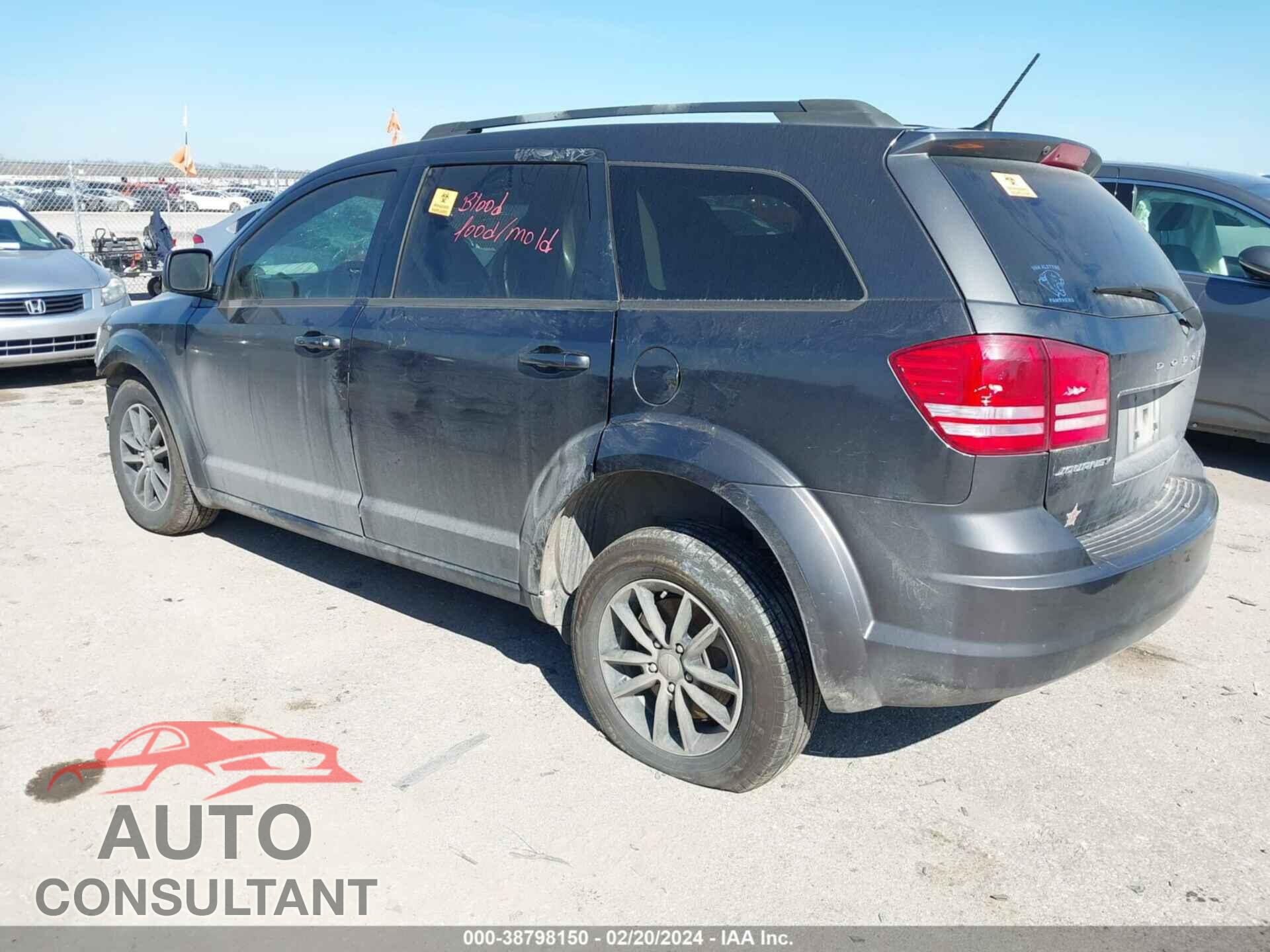 DODGE JOURNEY 2017 - 3C4PDCAB5HT568389