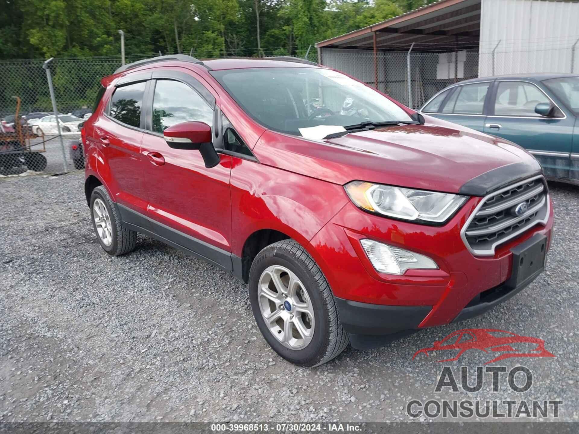 FORD ECOSPORT 2020 - MAJ6S3GL1LC313427