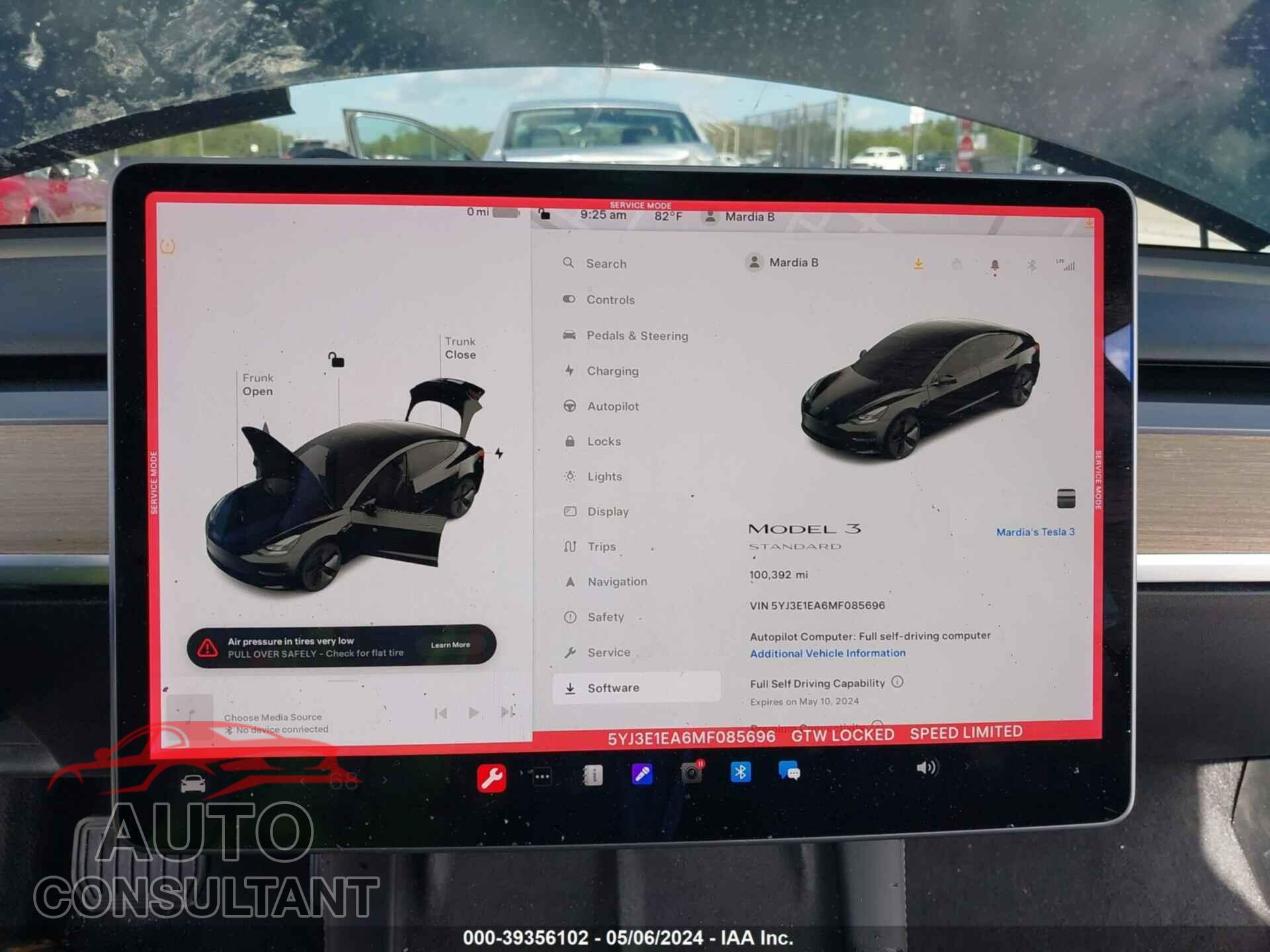 TESLA MODEL 3 2021 - 5YJ3E1EA6MF085696