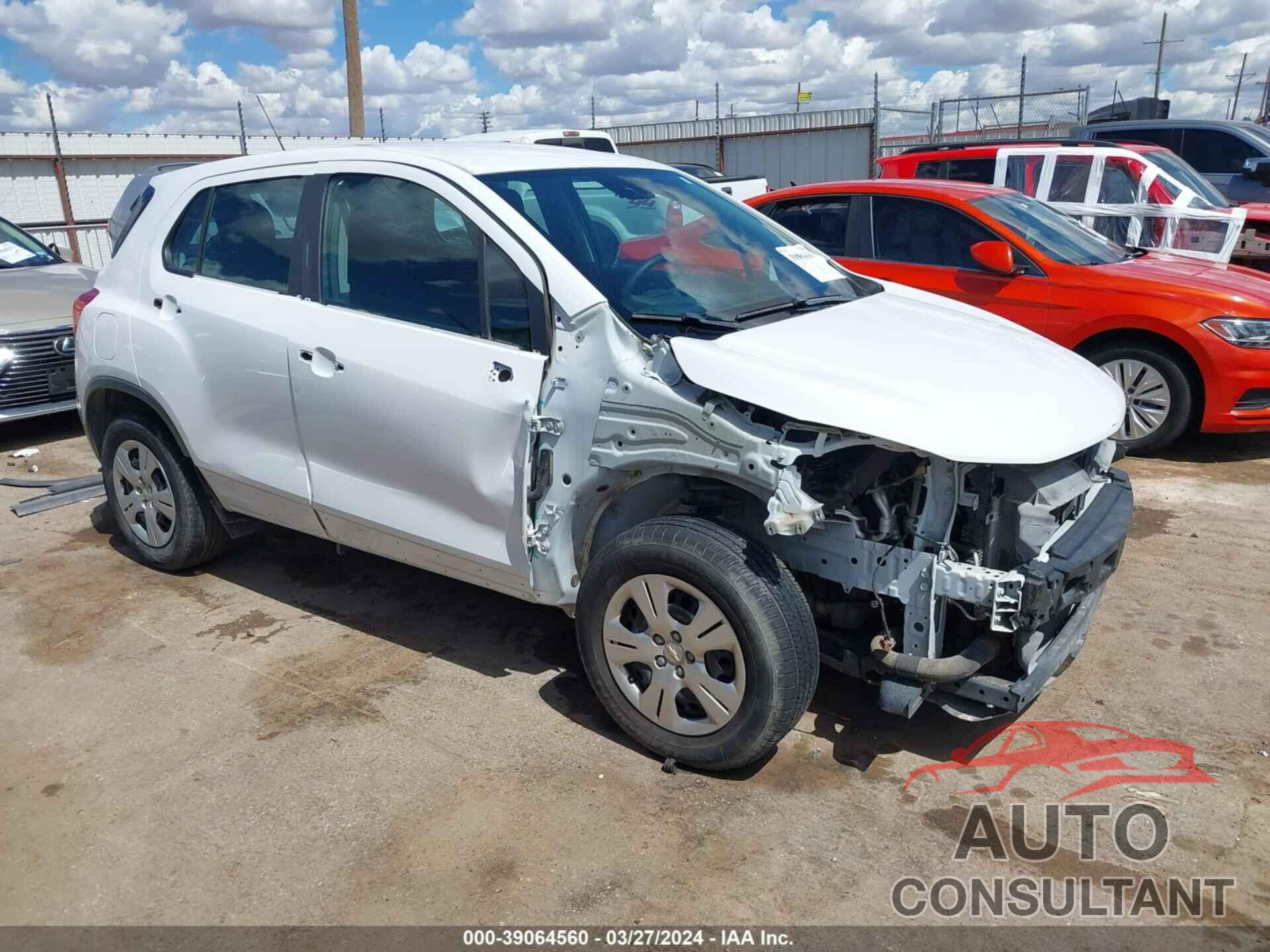 CHEVROLET TRAX 2017 - 3GNCJKSB9HL159867