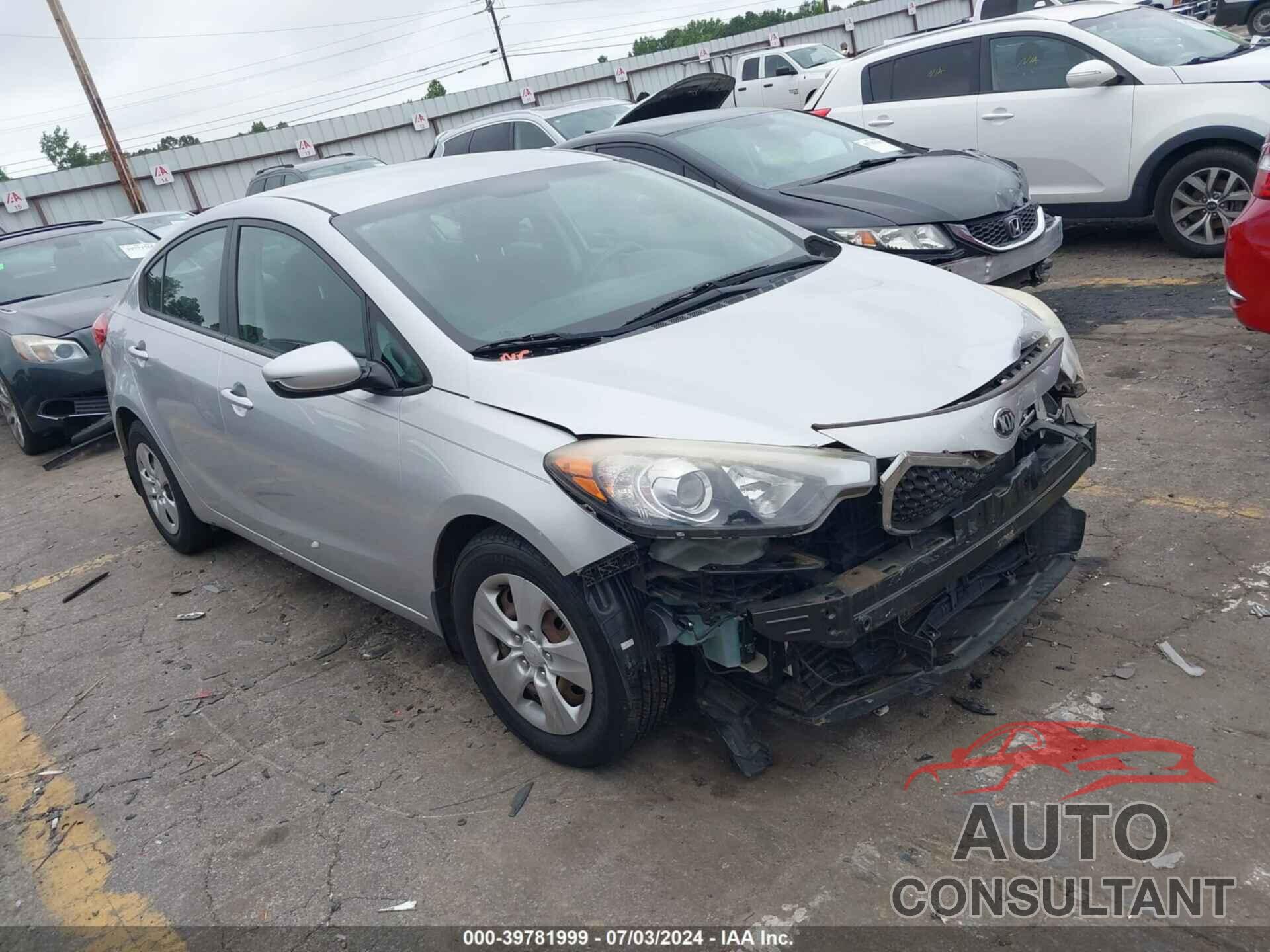 KIA FORTE 2016 - KNAFK4A67G5495886