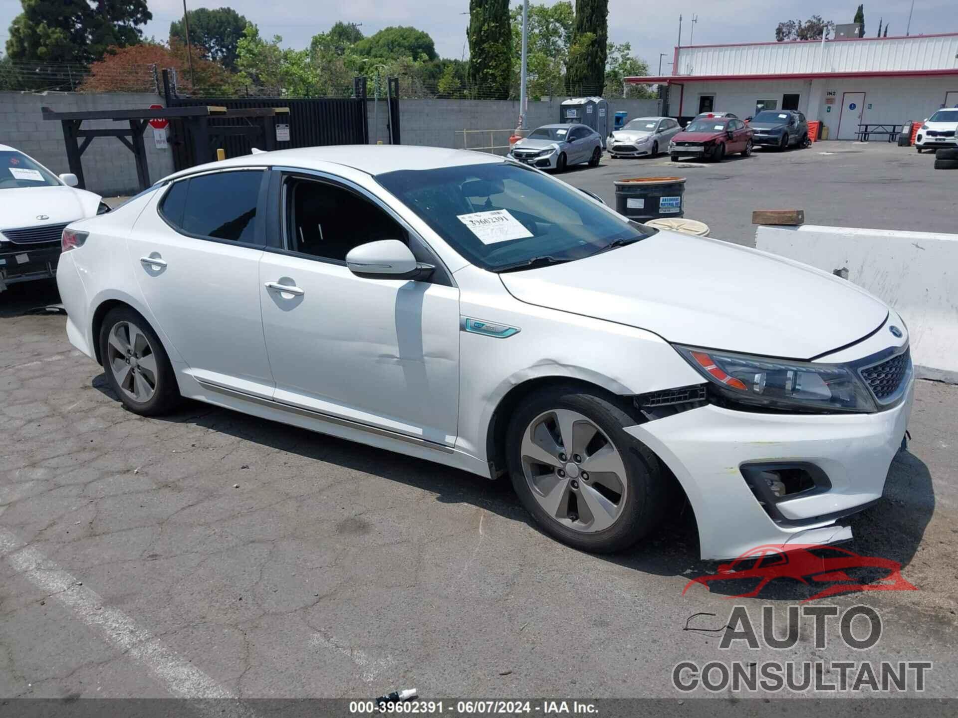 KIA OPTIMA HYBRID 2016 - KNAGN4AD9G5098478