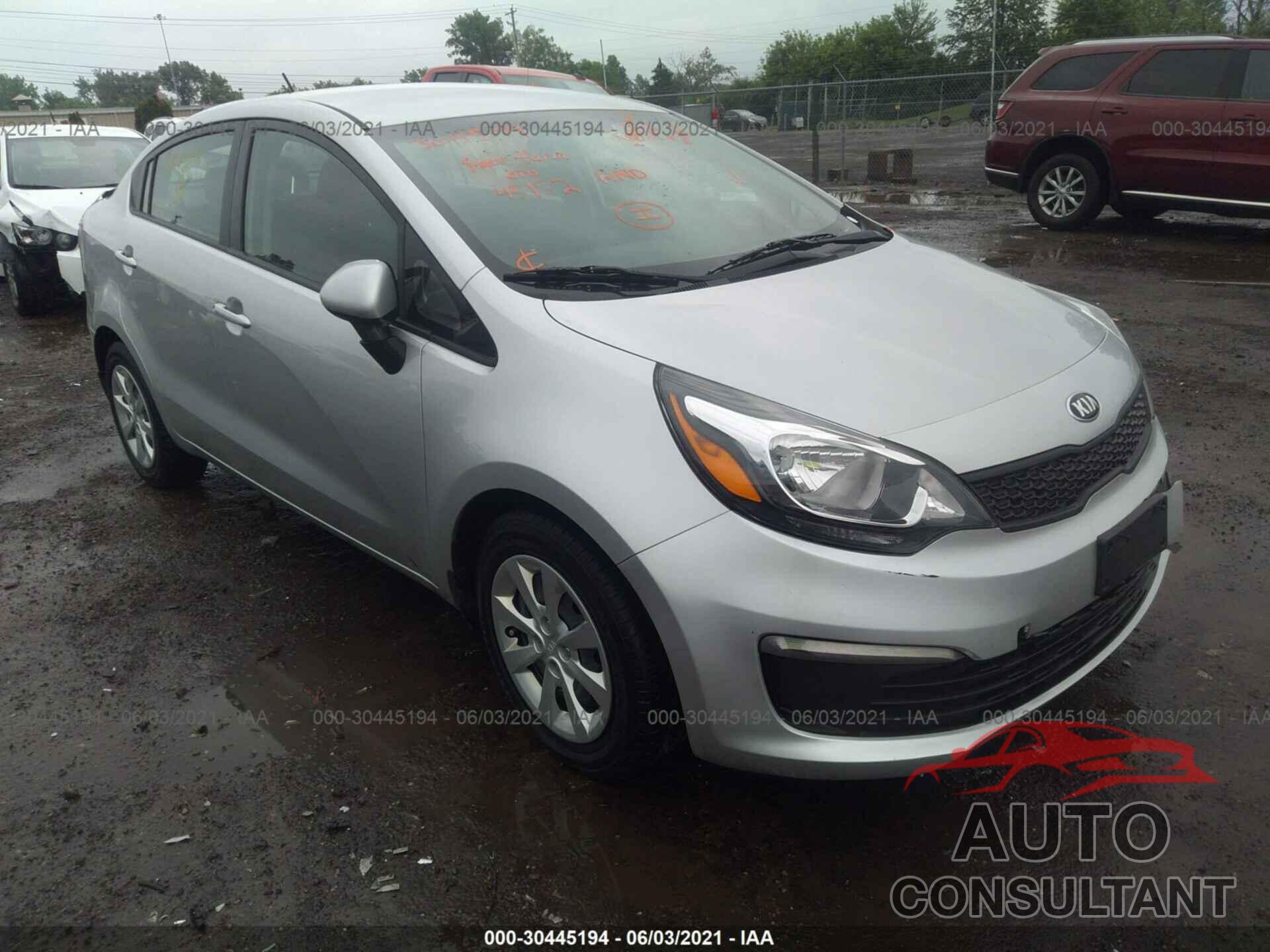 KIA RIO 2016 - KNADM4A39G6599796