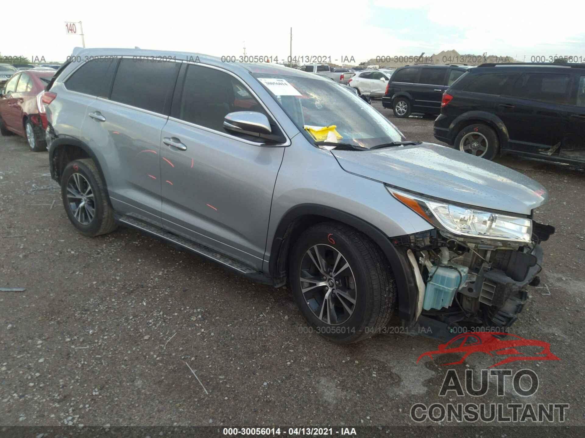 TOYOTA HIGHLANDER 2018 - 5TDZZRFH2JS239420