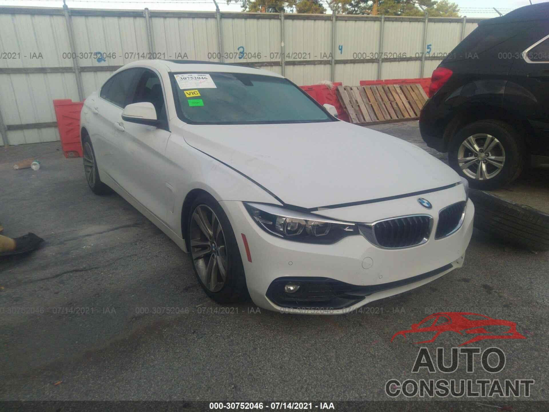 BMW 4 SERIES 2018 - WBA4J1C54JBG80373