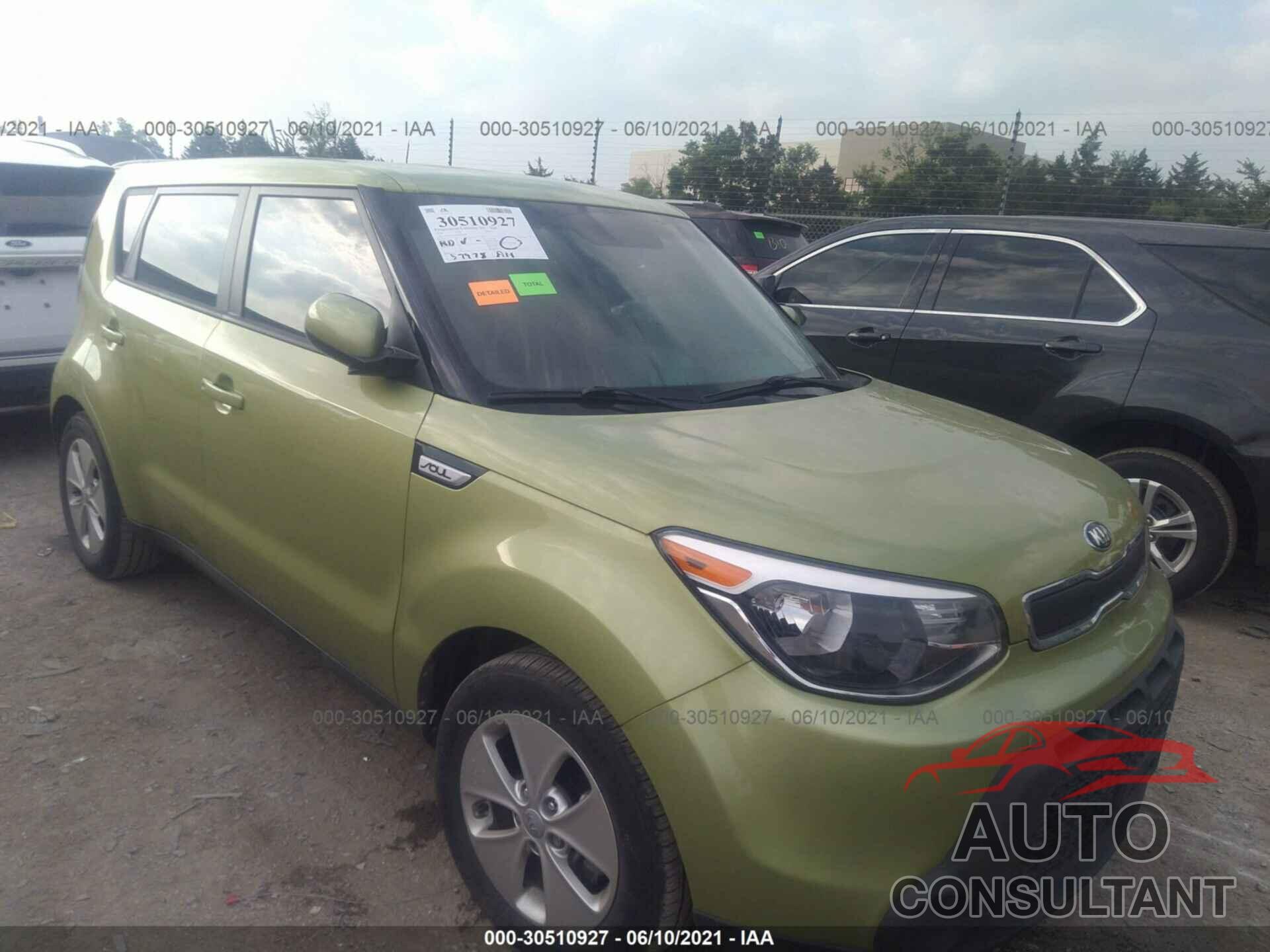 KIA SOUL 2016 - KNDJN2A29G7824629
