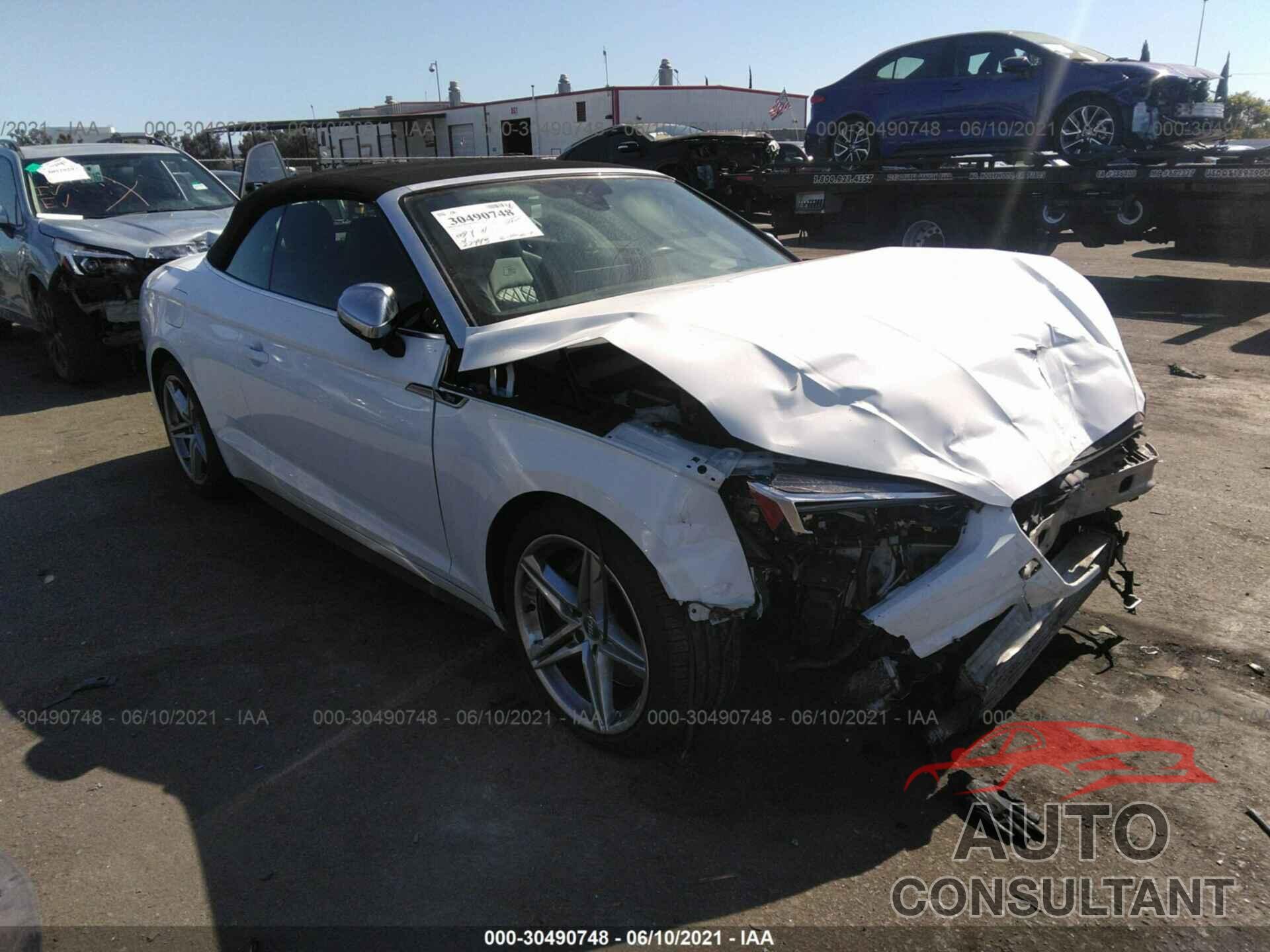AUDI S5 CABRIOLET 2018 - WAU24GF51JN008330
