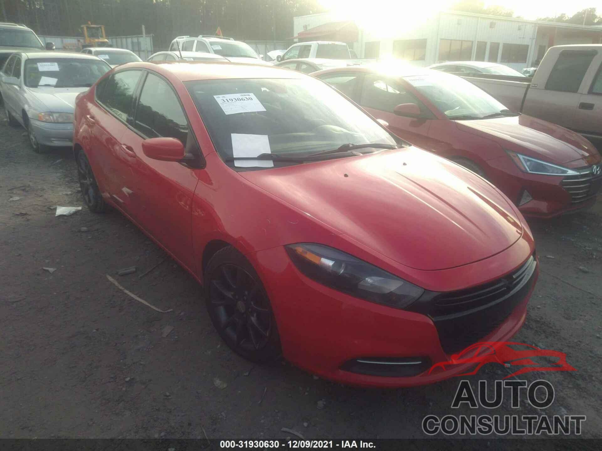 DODGE DART 2016 - 1C3CDFAA2GD679823