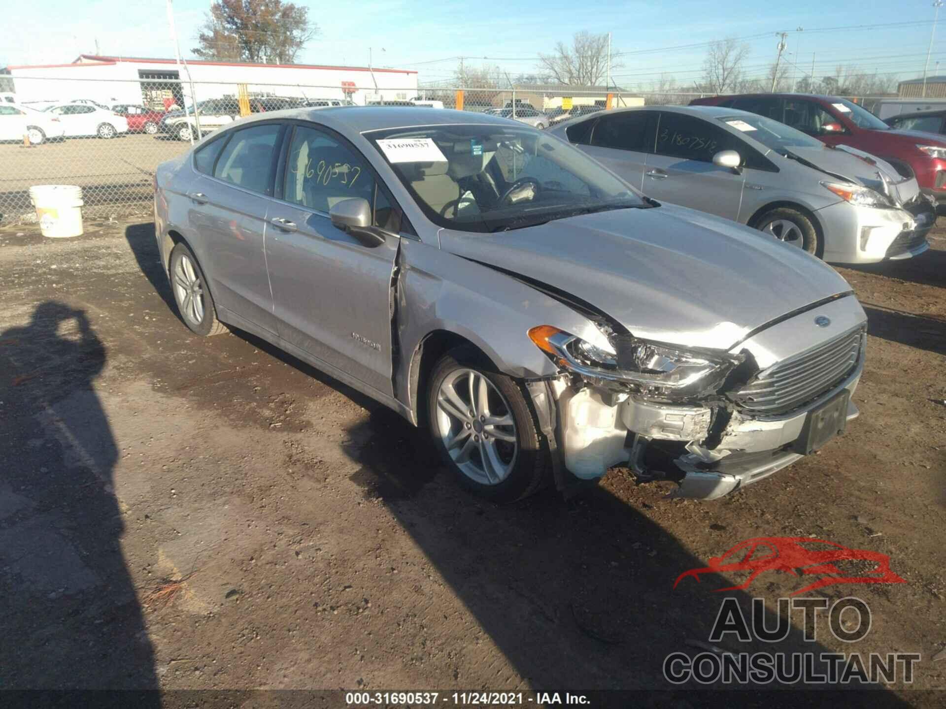 FORD FUSION HYBRID 2018 - 3FA6P0UU5JR125263