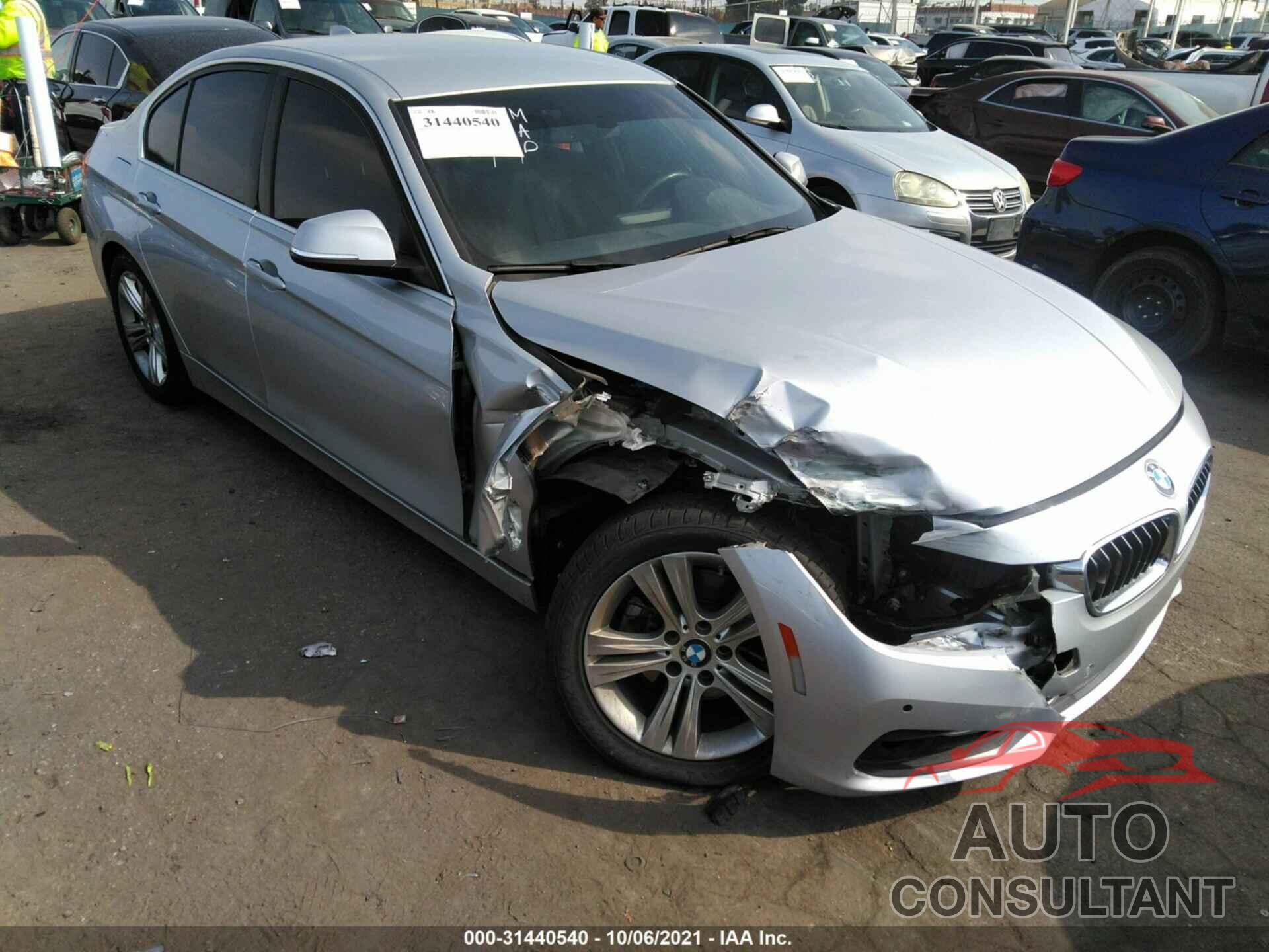 BMW 3 SERIES 2017 - WBA8B9G37HNU54243