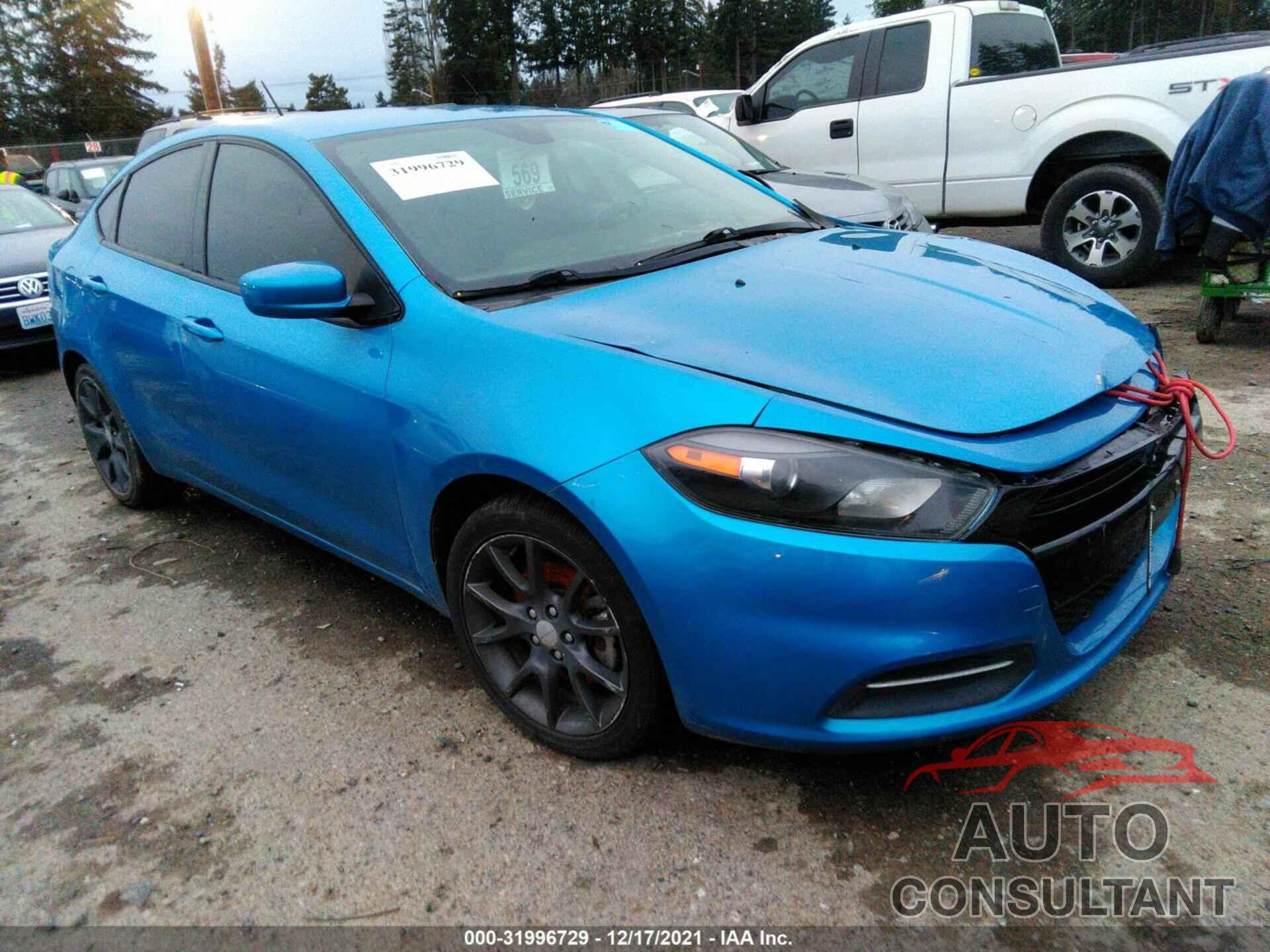 DODGE DART 2016 - 1C3CDFAA9GD755716