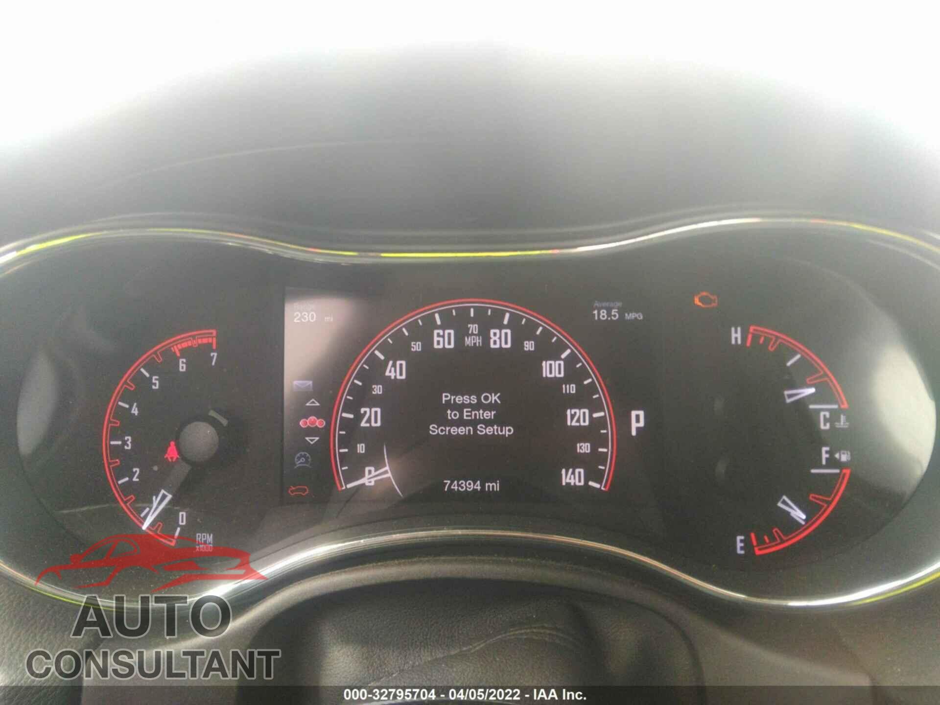 DODGE DURANGO 2016 - 1C4SDHCTXGC353260