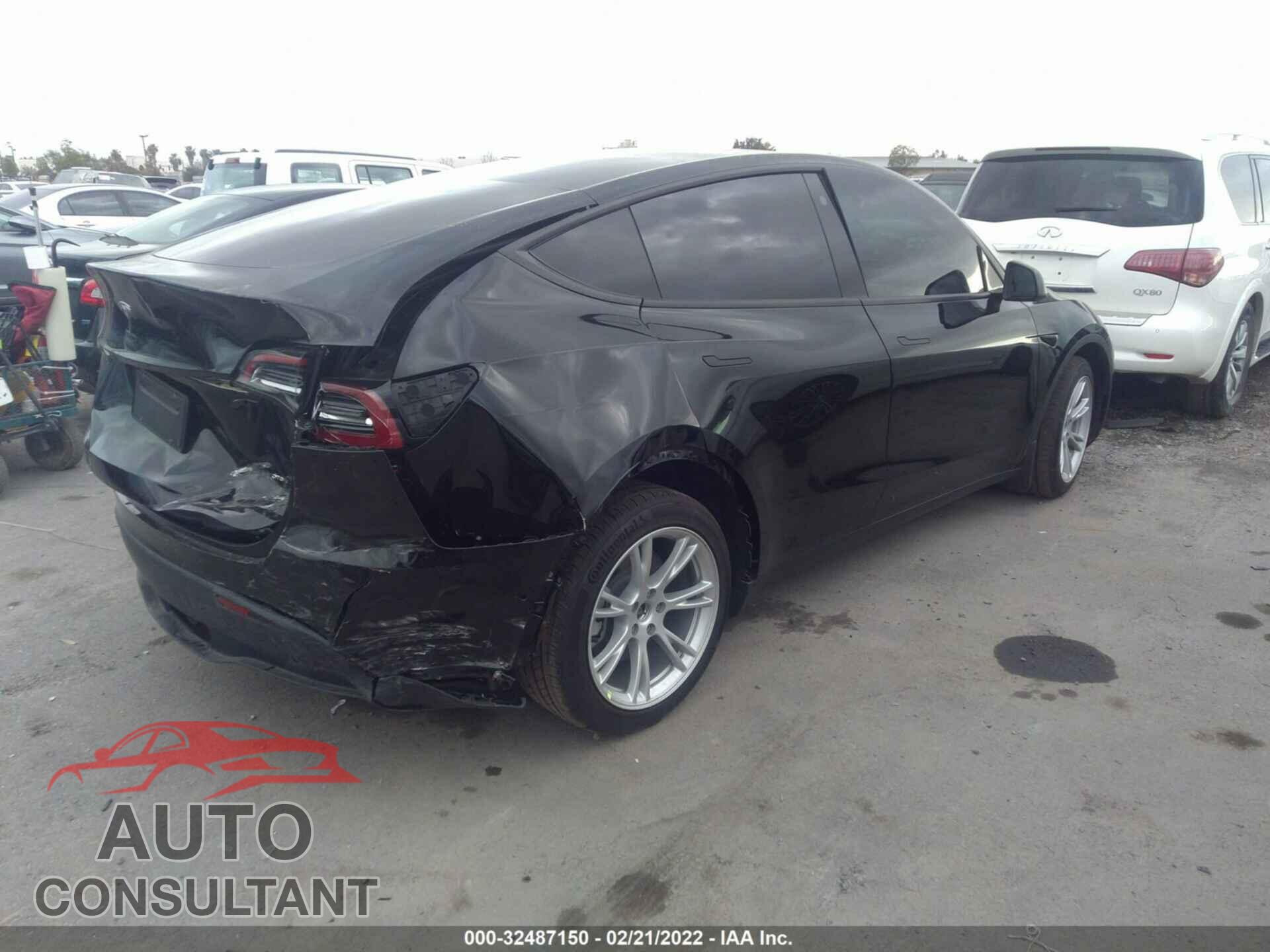 TESLA MODEL Y 2022 - 7SAYGAEE0NF346604