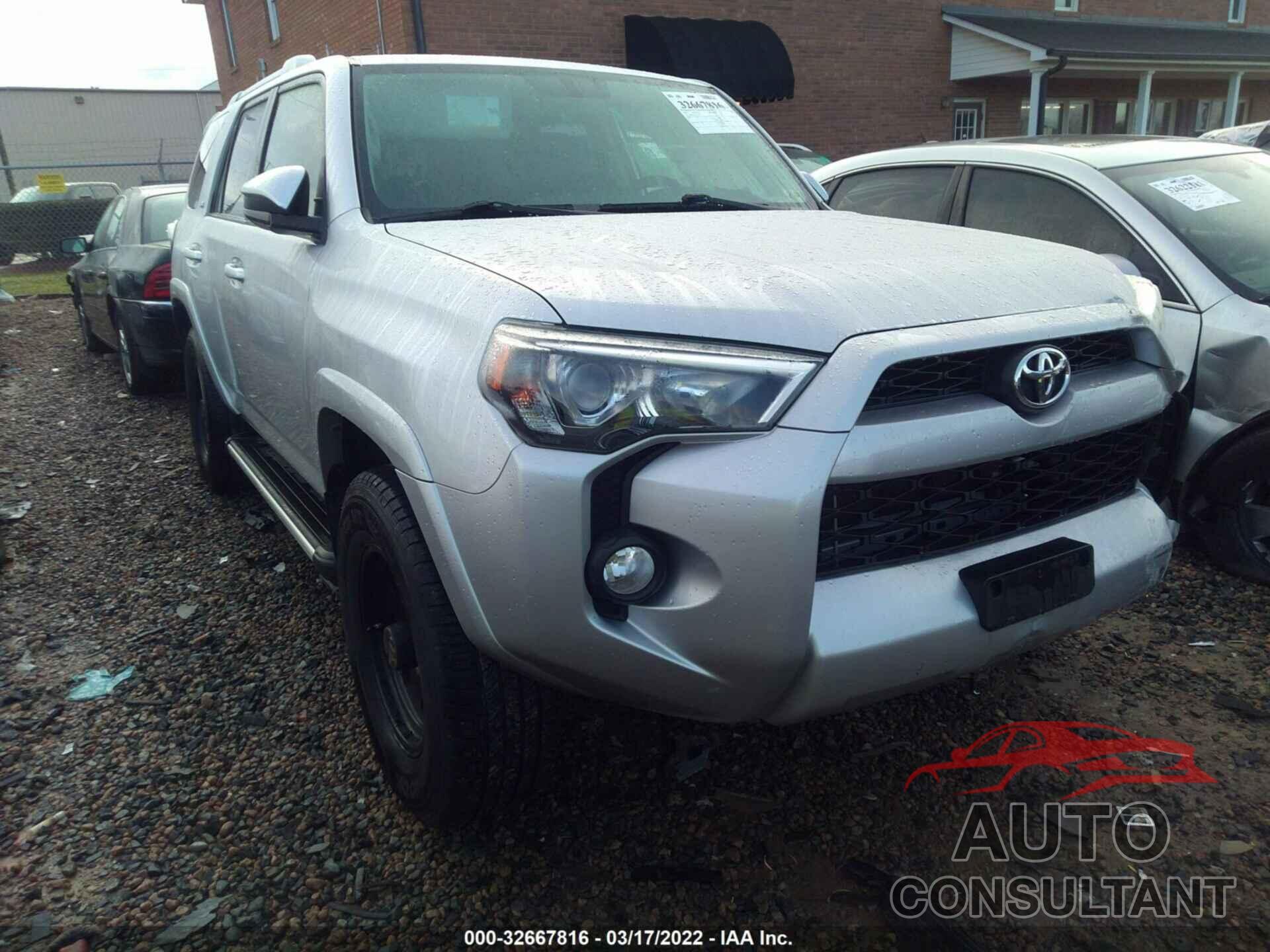 TOYOTA 4RUNNER 2016 - JTEBU5JR1G5360944