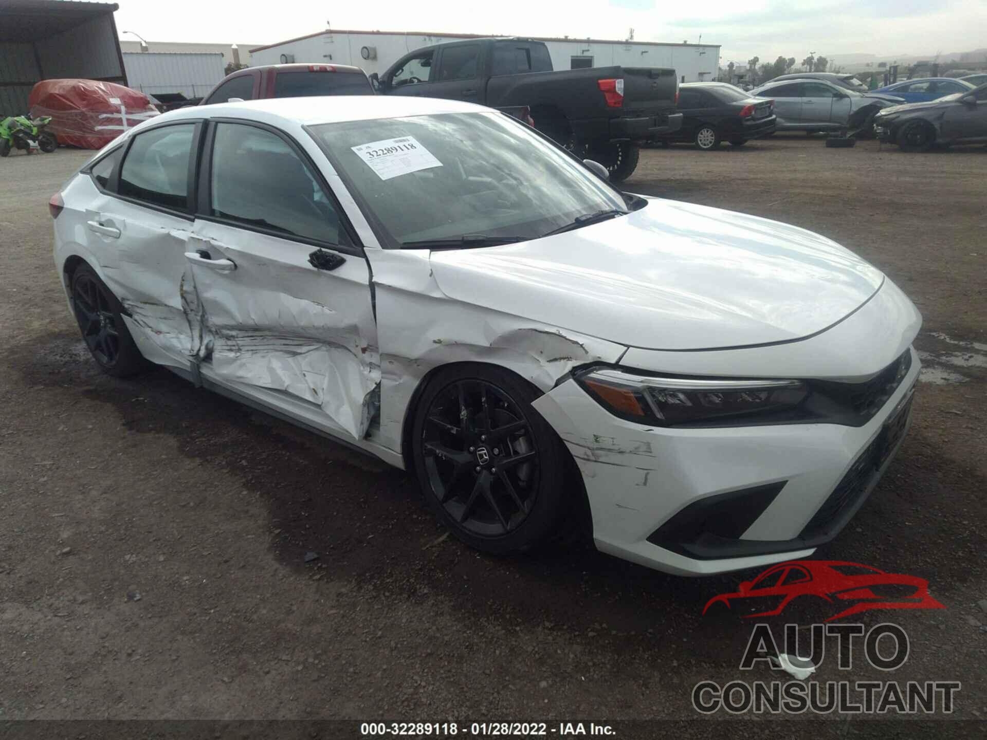 HONDA CIVIC HATCHBACK 2022 - 19XFL2H80NE001185