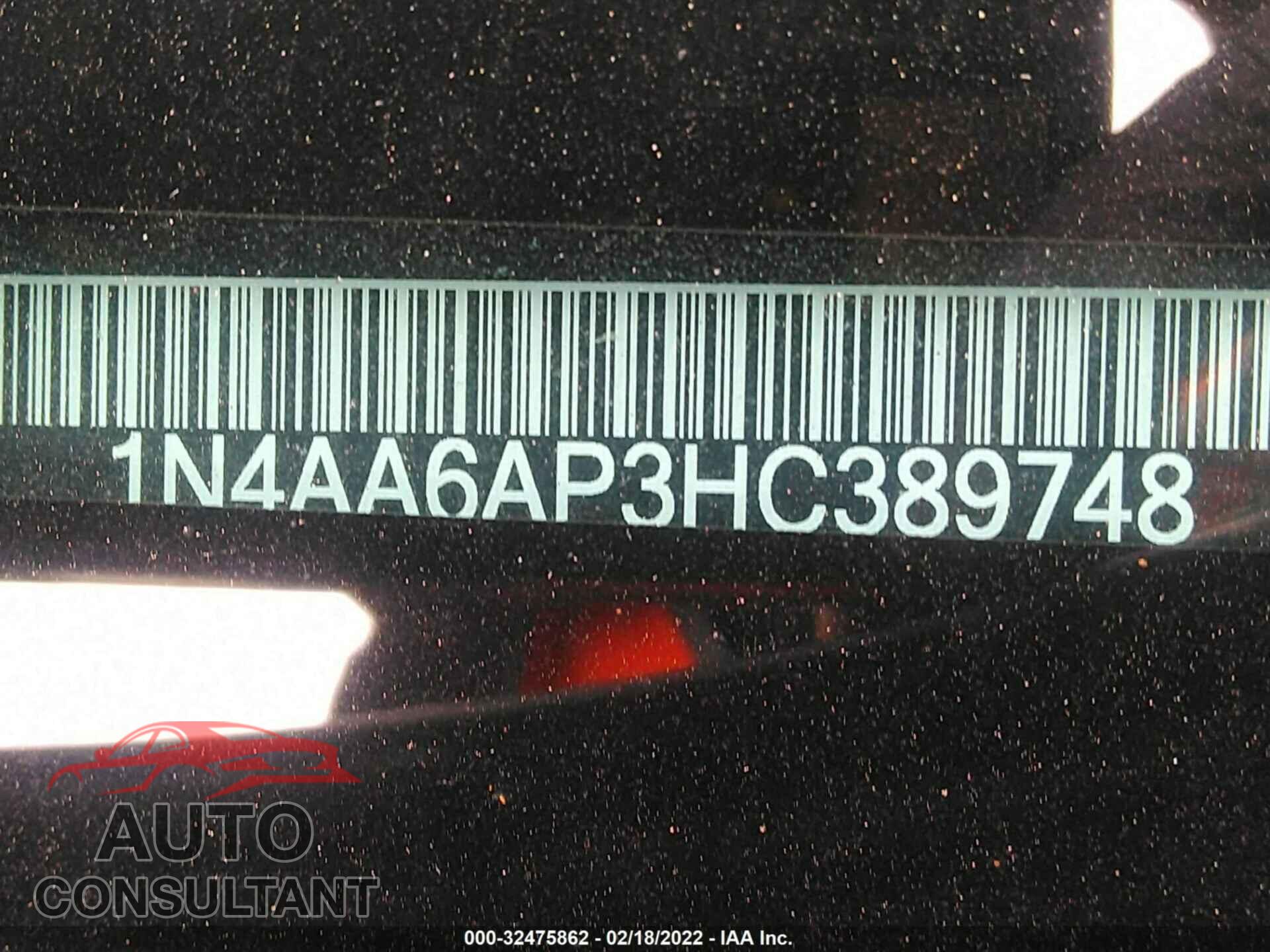 NISSAN MAXIMA 2017 - 1N4AA6AP3HC389748
