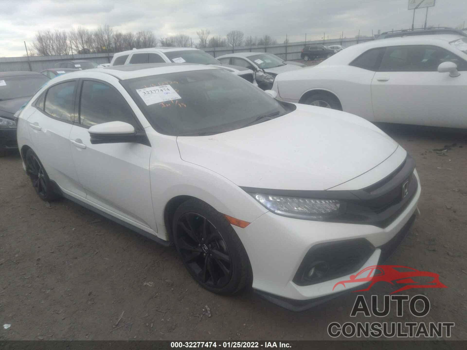 HONDA CIVIC HATCHBACK 2018 - SHHFK7H98JU219452