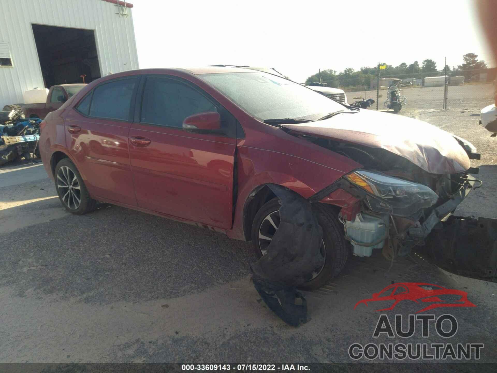 TOYOTA COROLLA 2017 - 5YFBURHE8HP593772