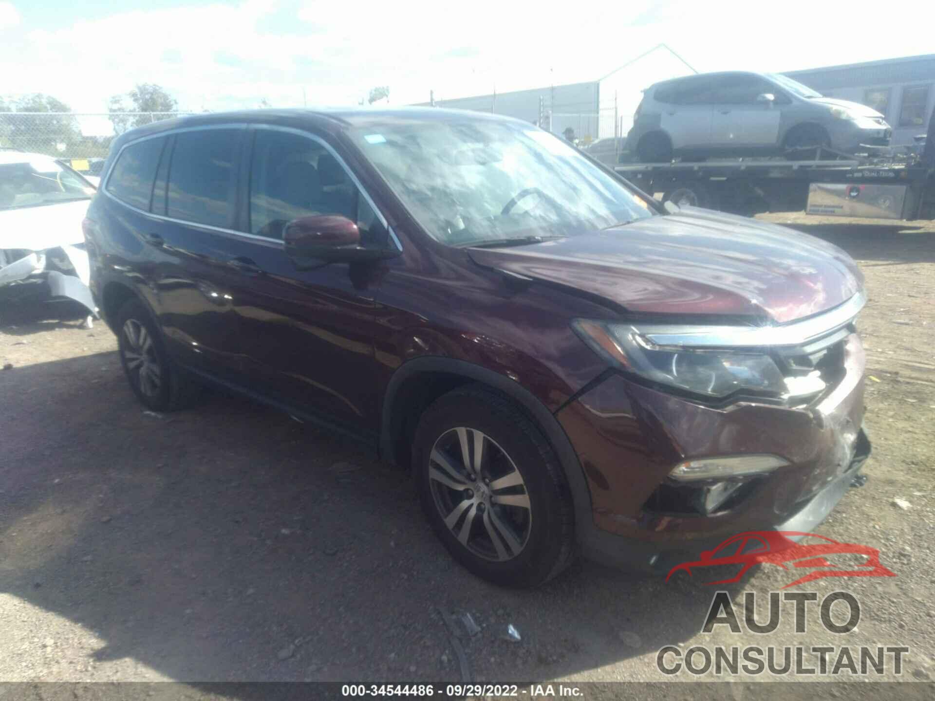 HONDA PILOT 2016 - 5FNYF6H54GB071234