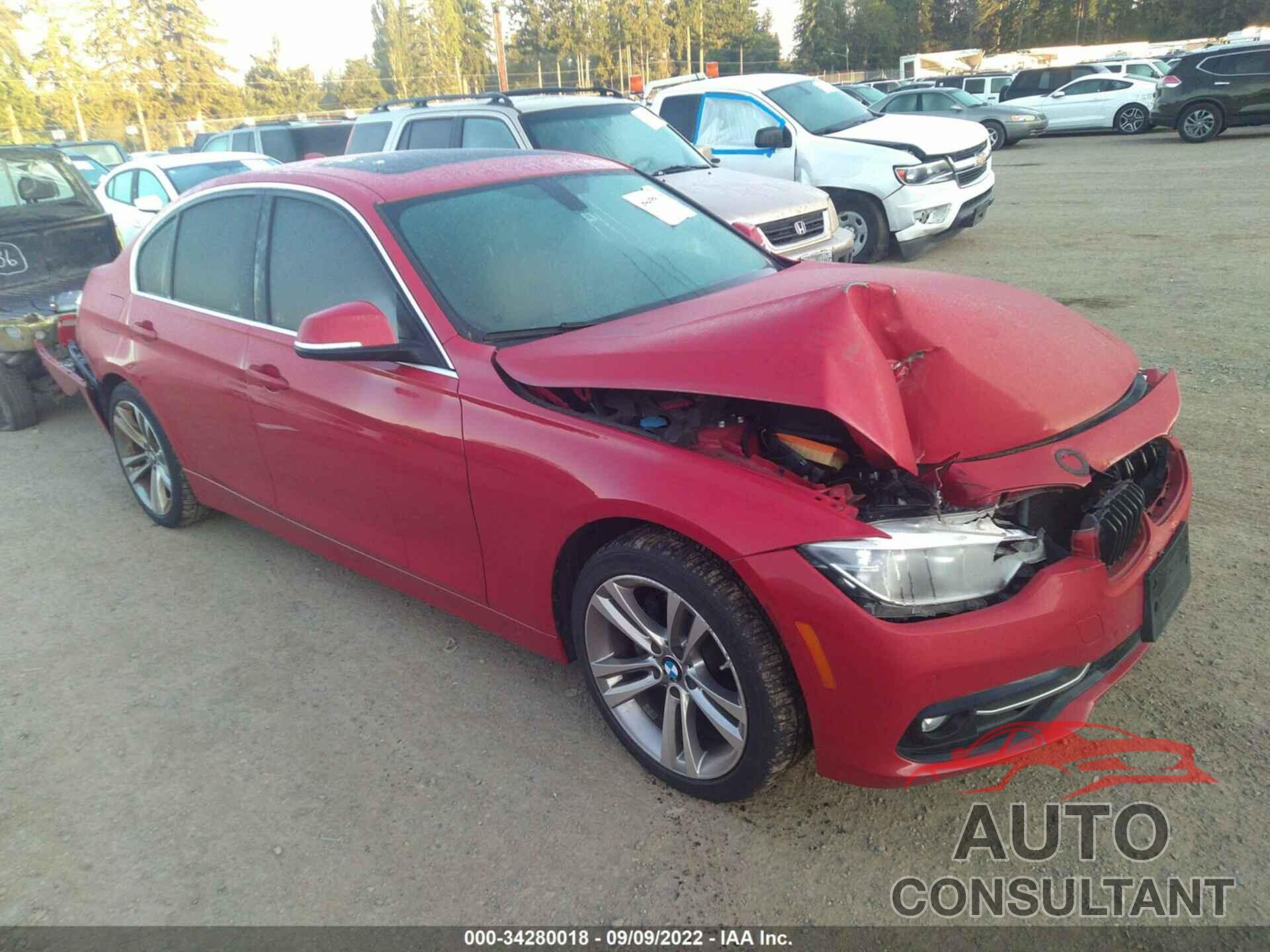 BMW 3 SERIES 2017 - WBA8B9C37HK886239