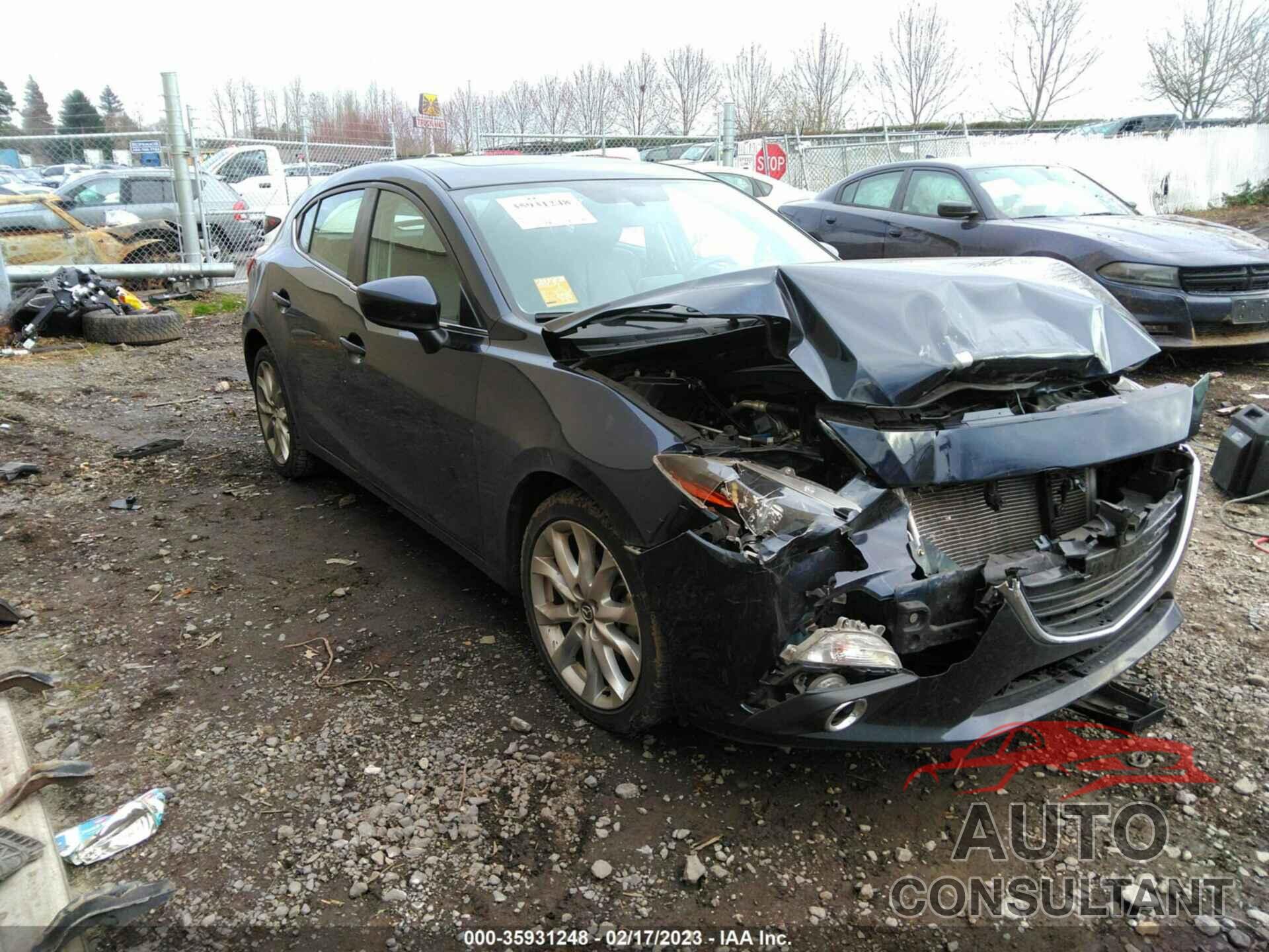 MAZDA MAZDA3 2015 - JM1BM1L34F1227705