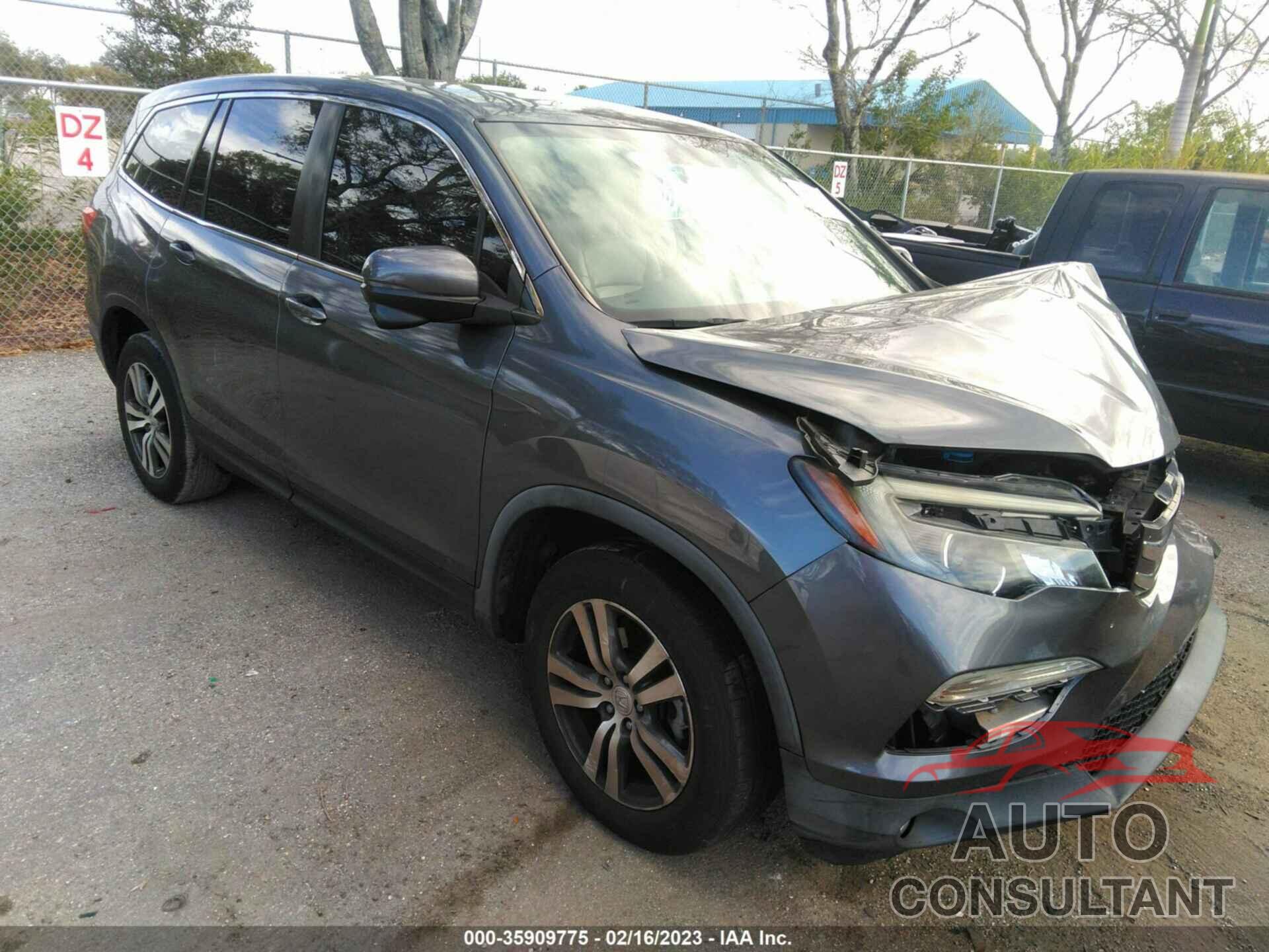 HONDA PILOT 2016 - 5FNYF5H75GB019770