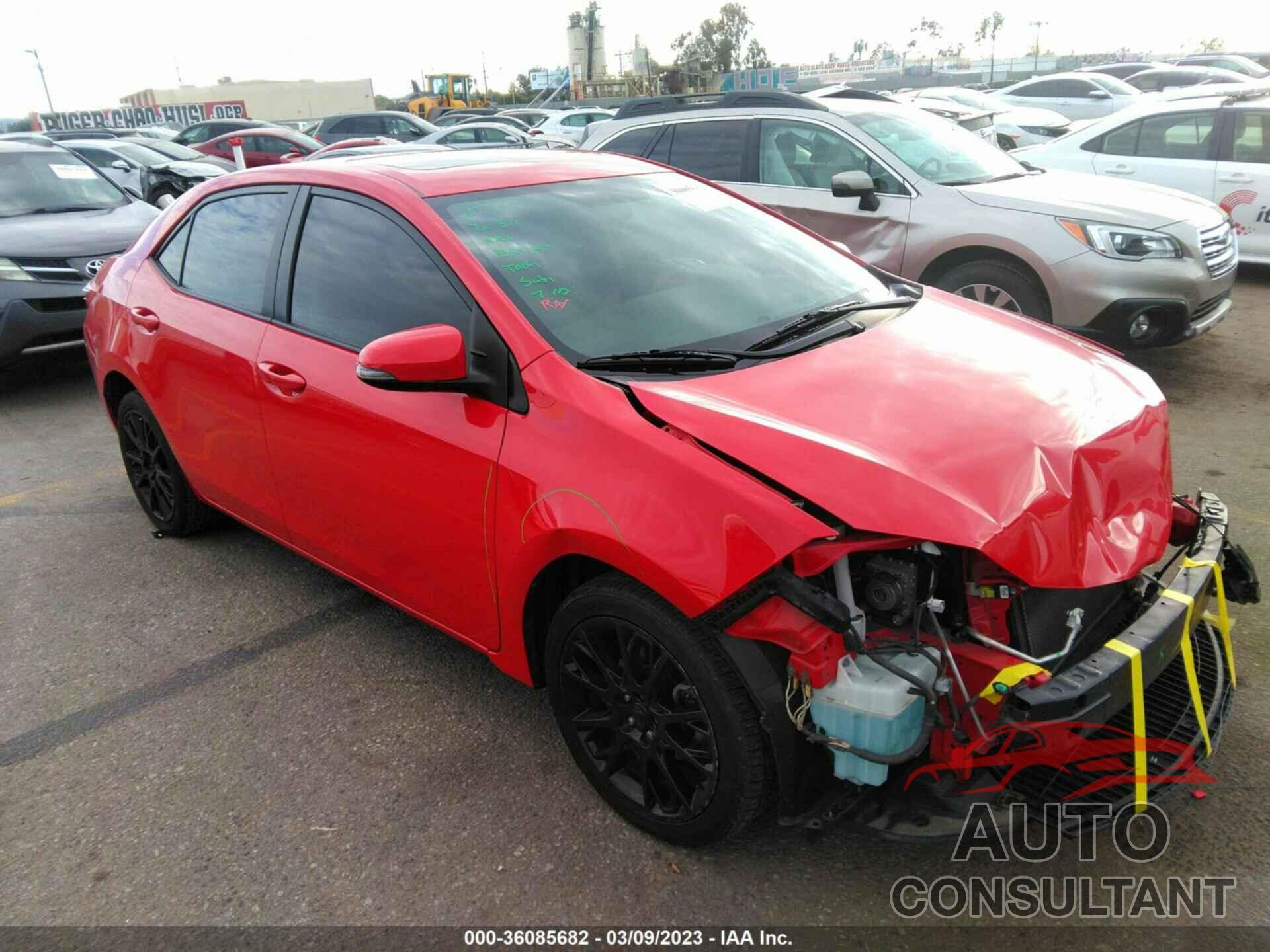 TOYOTA COROLLA 2016 - 2T1BURHE4GC549265