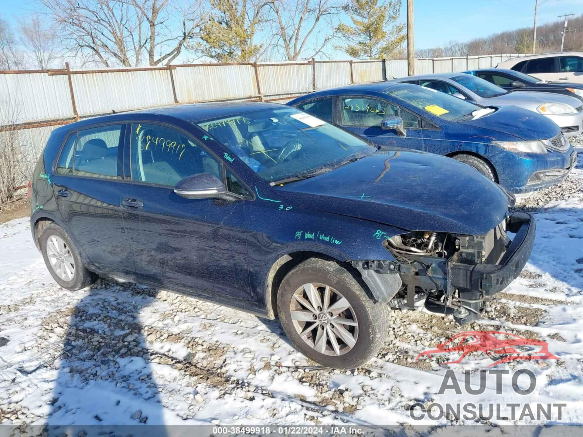 VOLKSWAGEN GOLF 2016 - 3VW217AU8GM053016