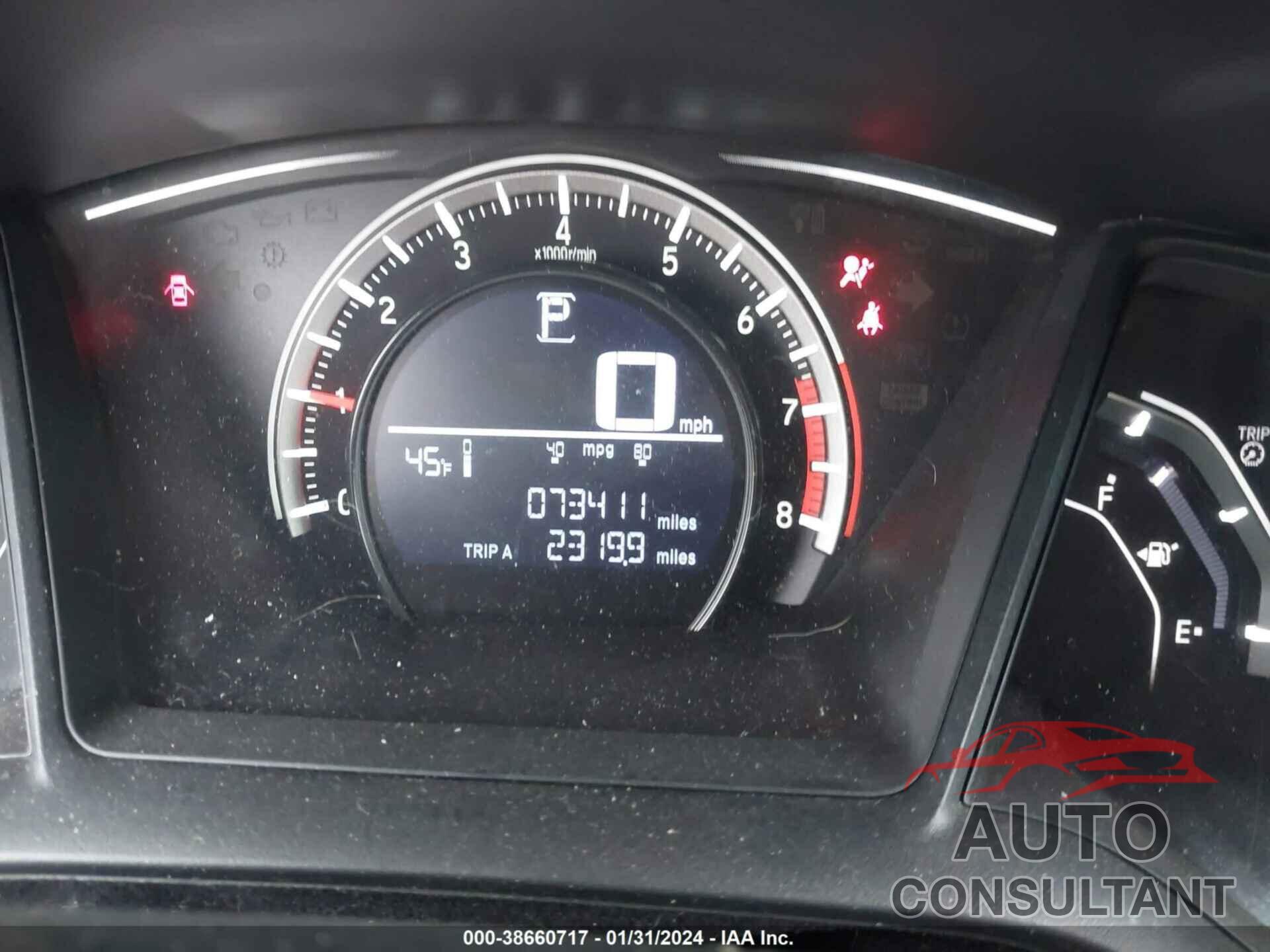 HONDA CIVIC 2016 - 2HGFC4B58GH316139