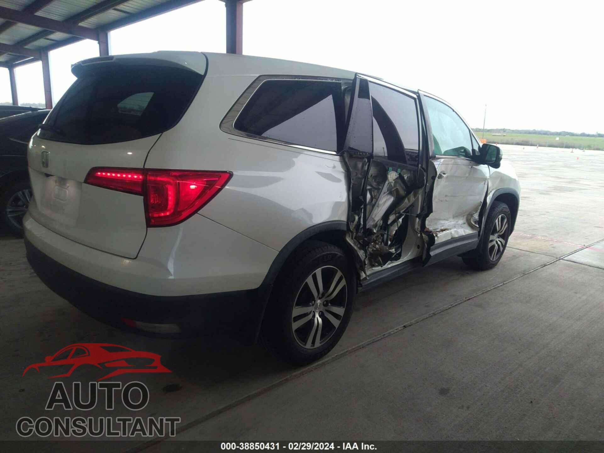 HONDA PILOT 2017 - 5FNYF5H64HB021955