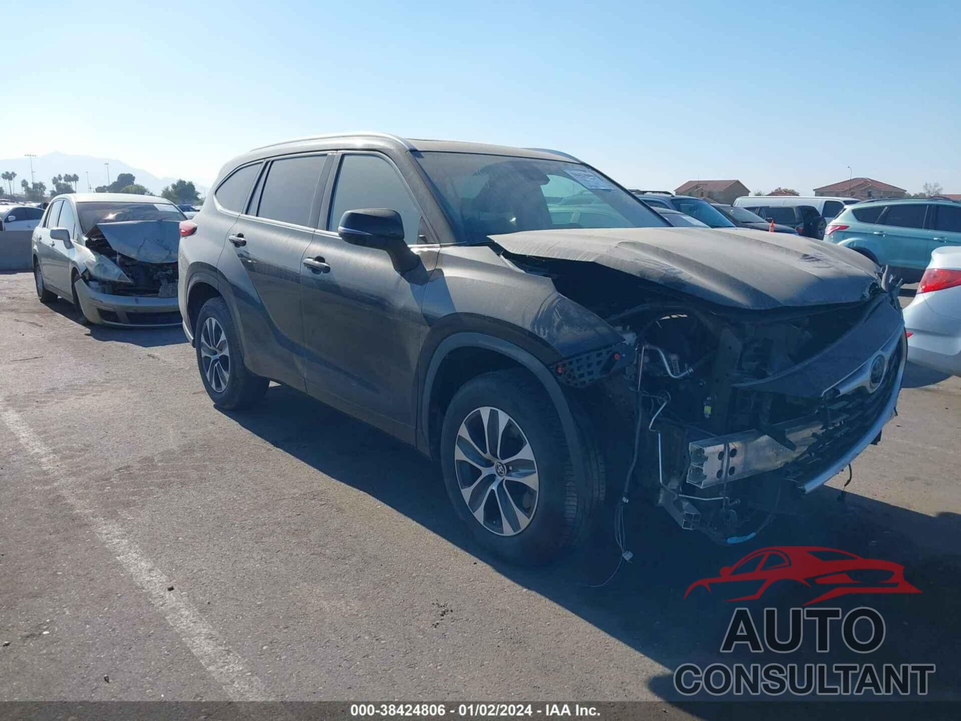 TOYOTA HIGHLANDER 2021 - 5TDHZRAHXMS037481