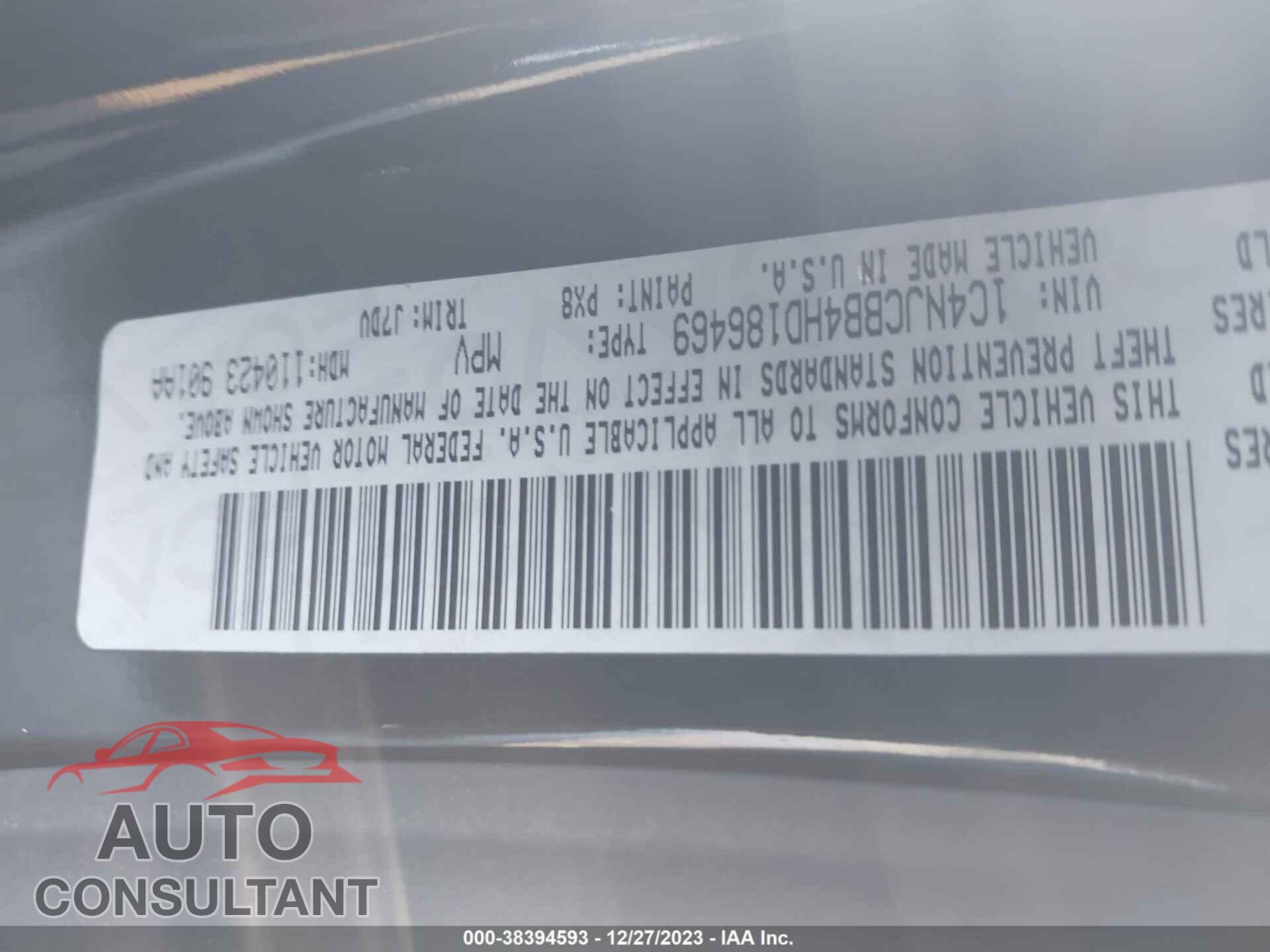 JEEP COMPASS 2017 - 1C4NJCBB4HD186469
