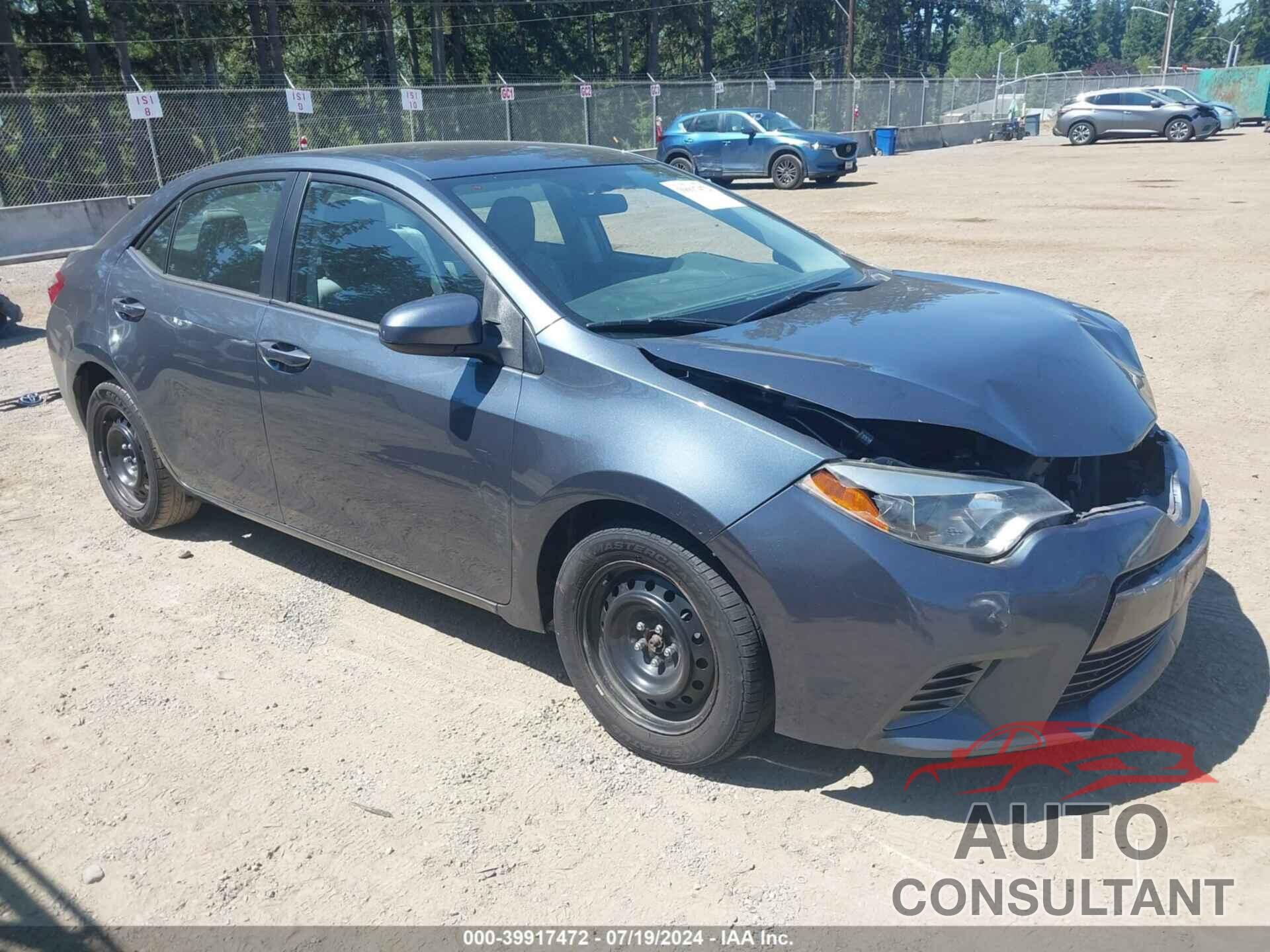 TOYOTA COROLLA 2016 - 2T1BURHE8GC593558