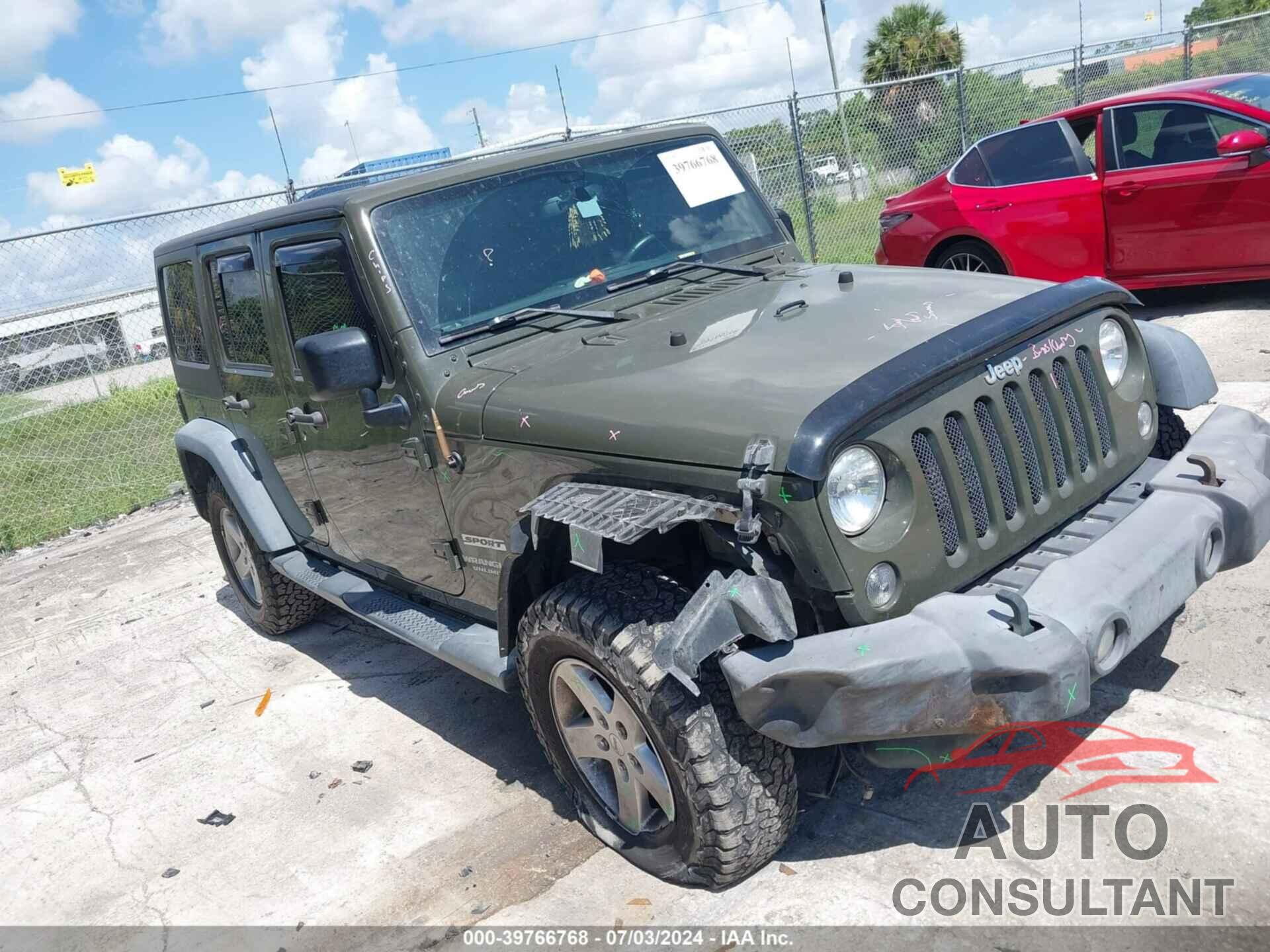 JEEP WRANGLER UNLIMITED 2016 - 1C4BJWDG0GL107915