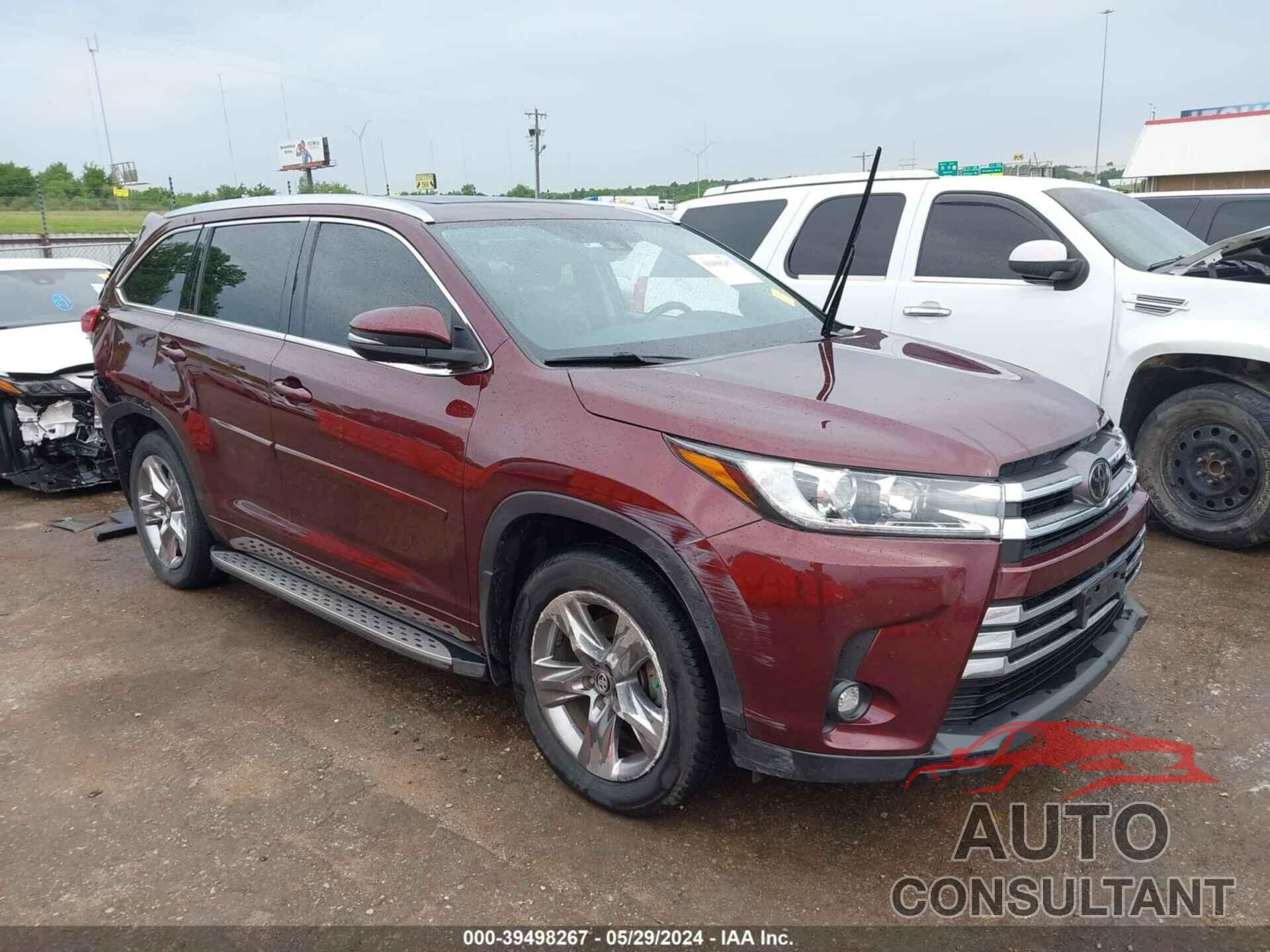 TOYOTA HIGHLANDER 2019 - 5TDDZRFHXKS941528