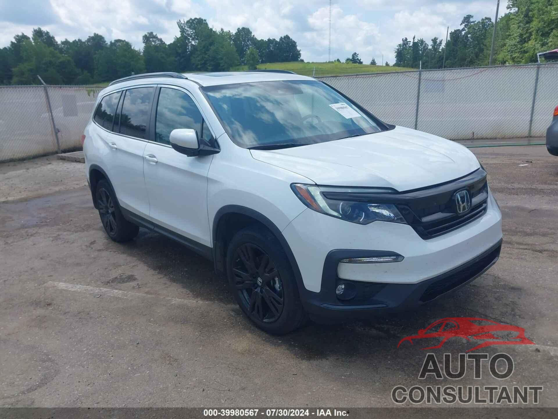 HONDA PILOT 2022 - 5FNYF6H25NB003253