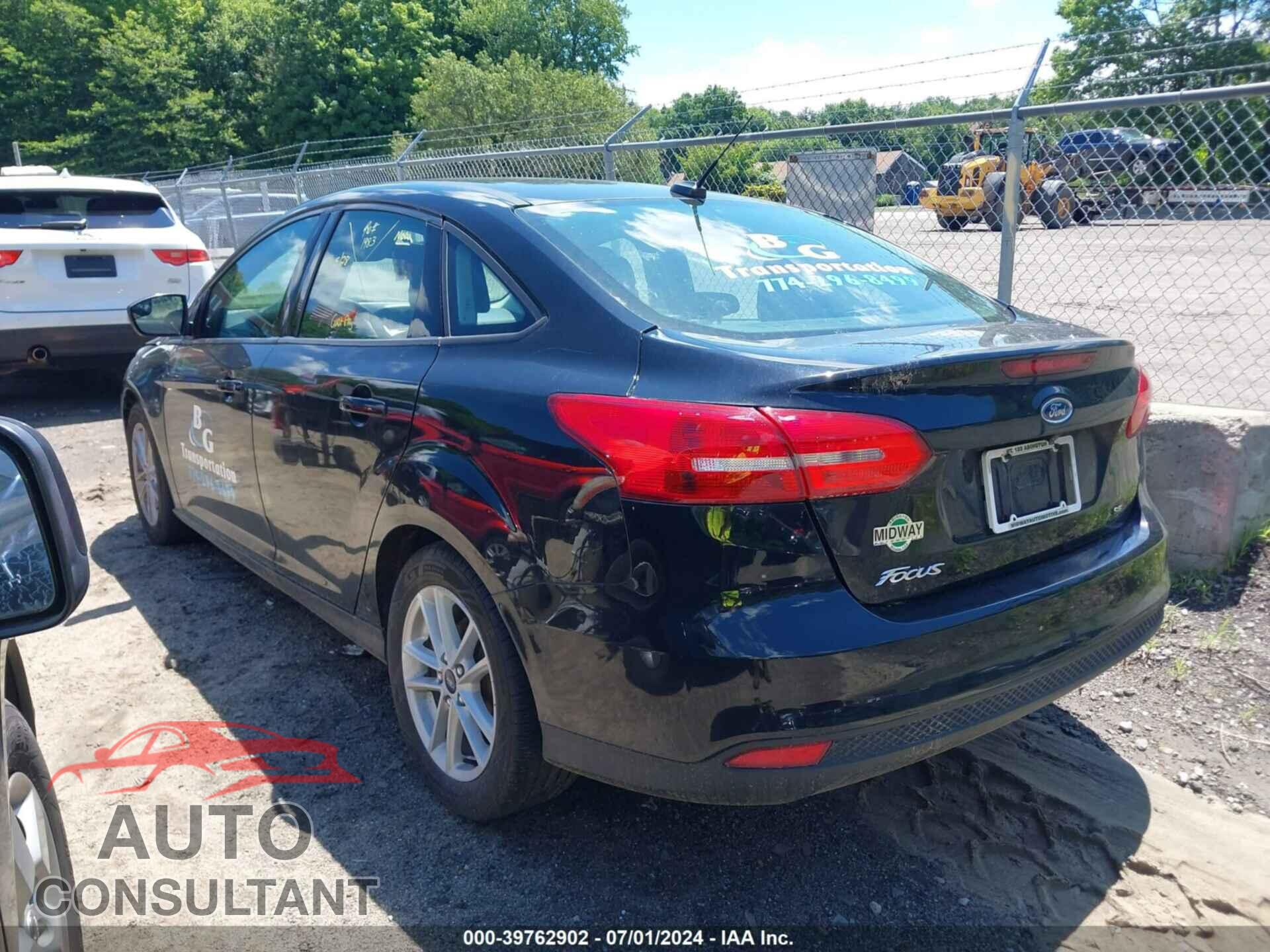 FORD FOCUS 2017 - 1FADP3F25HL240197