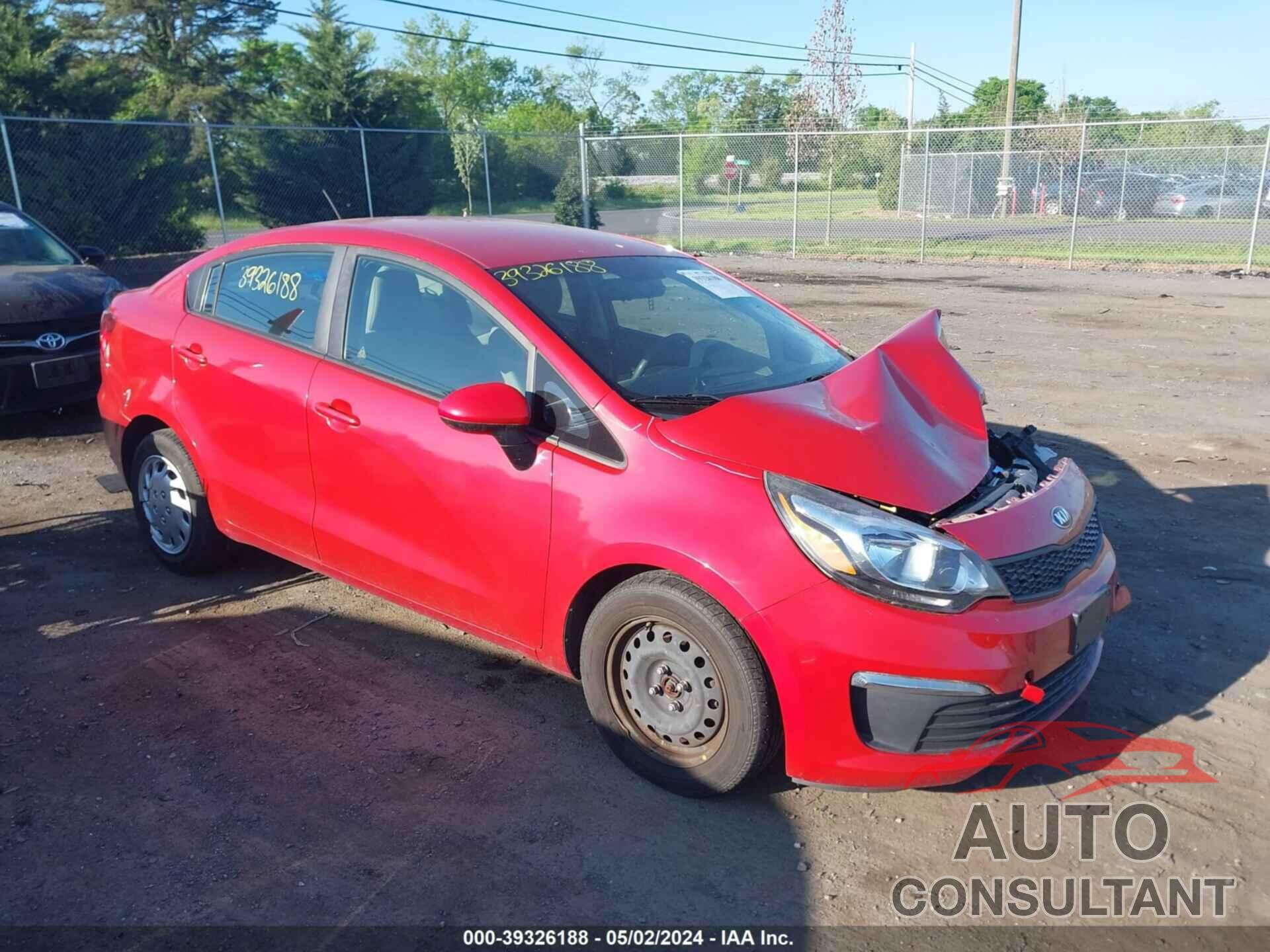 KIA RIO 2017 - KNADM4A39H6007024