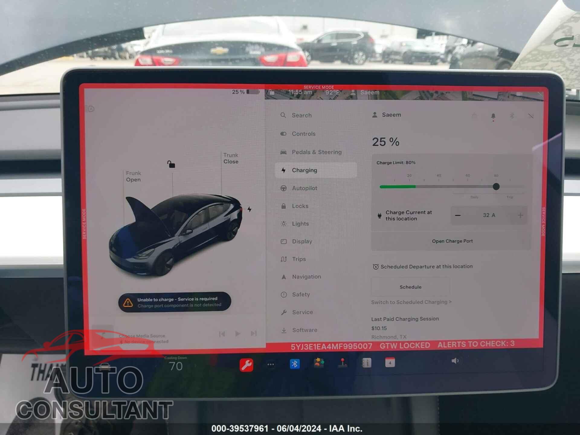 TESLA MODEL 3 2018 - 5YJ3E1EA4JF034113