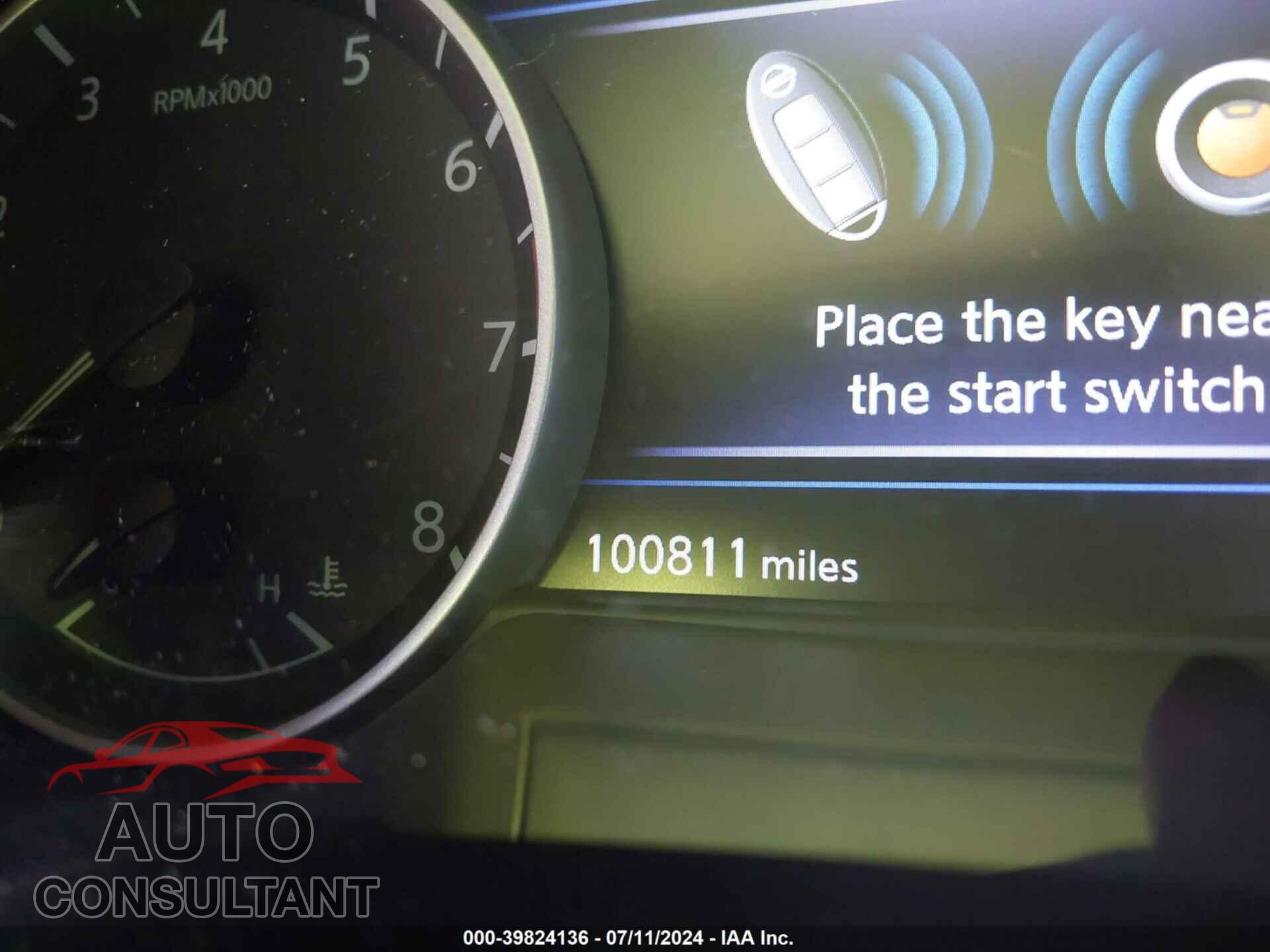 NISSAN MAXIMA 2017 - 1N4AA6APXHC403628