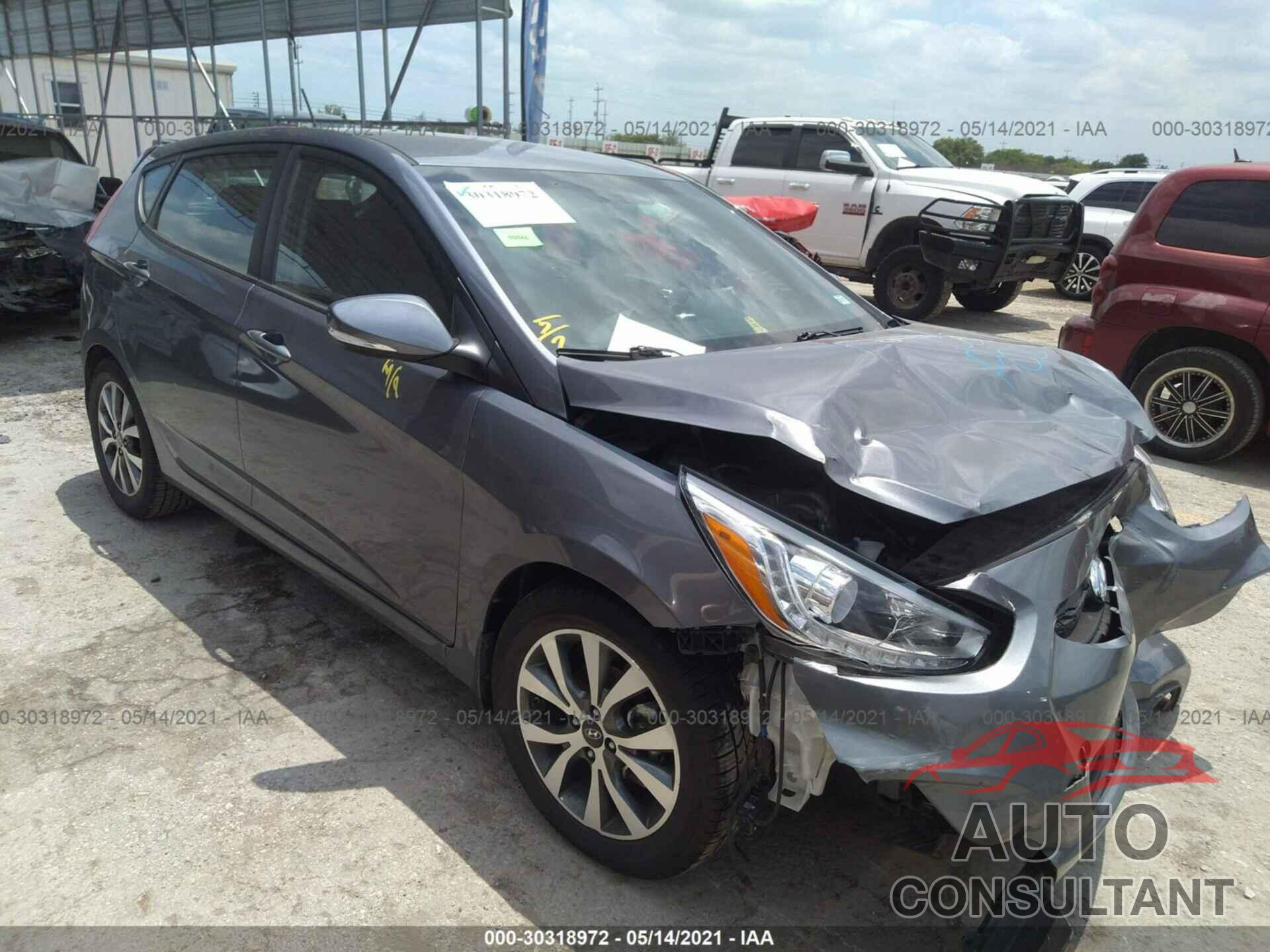 HYUNDAI ACCENT 2017 - KMHCU5AE1HU345420